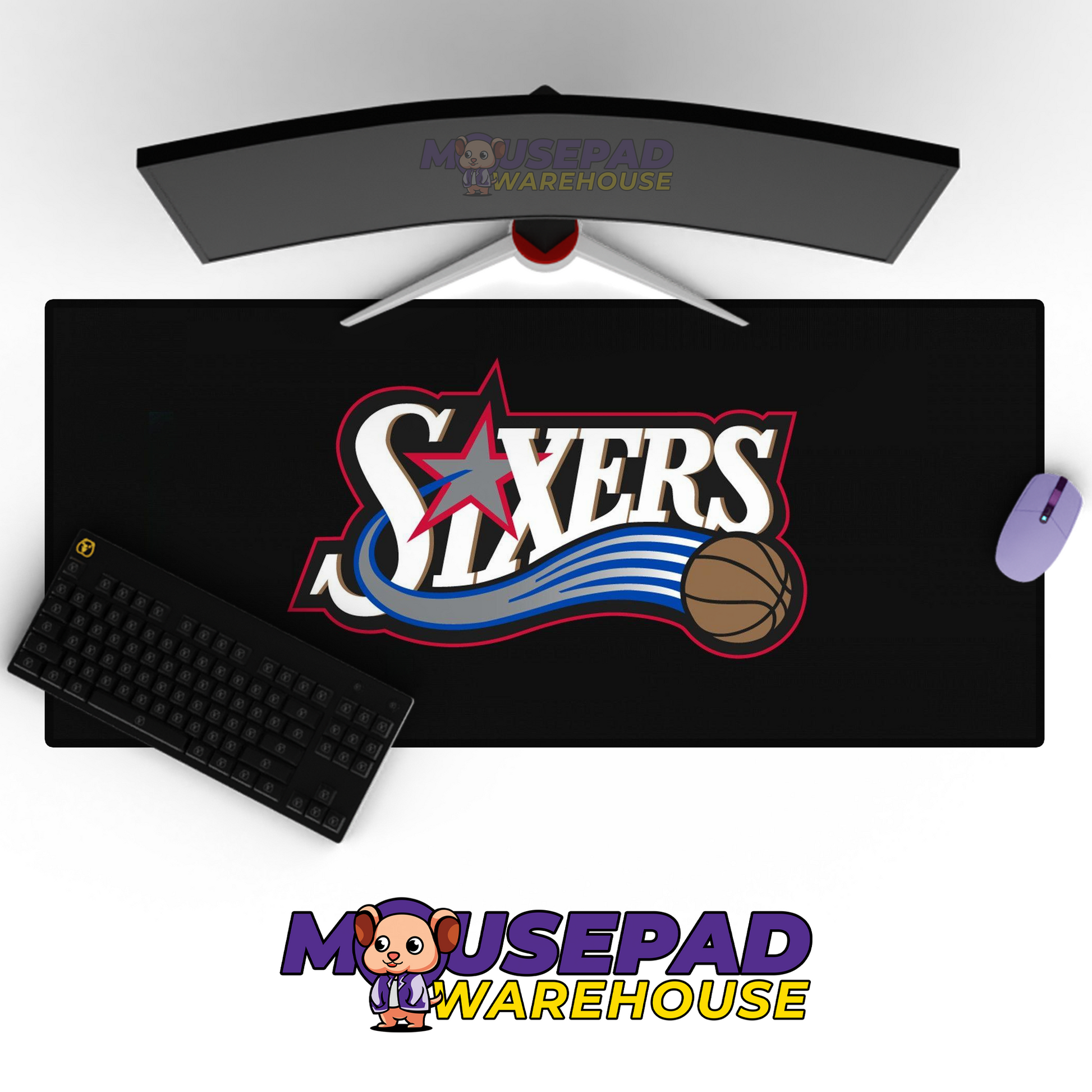 Philadelphia 76ers V4 Mousepad Mockup