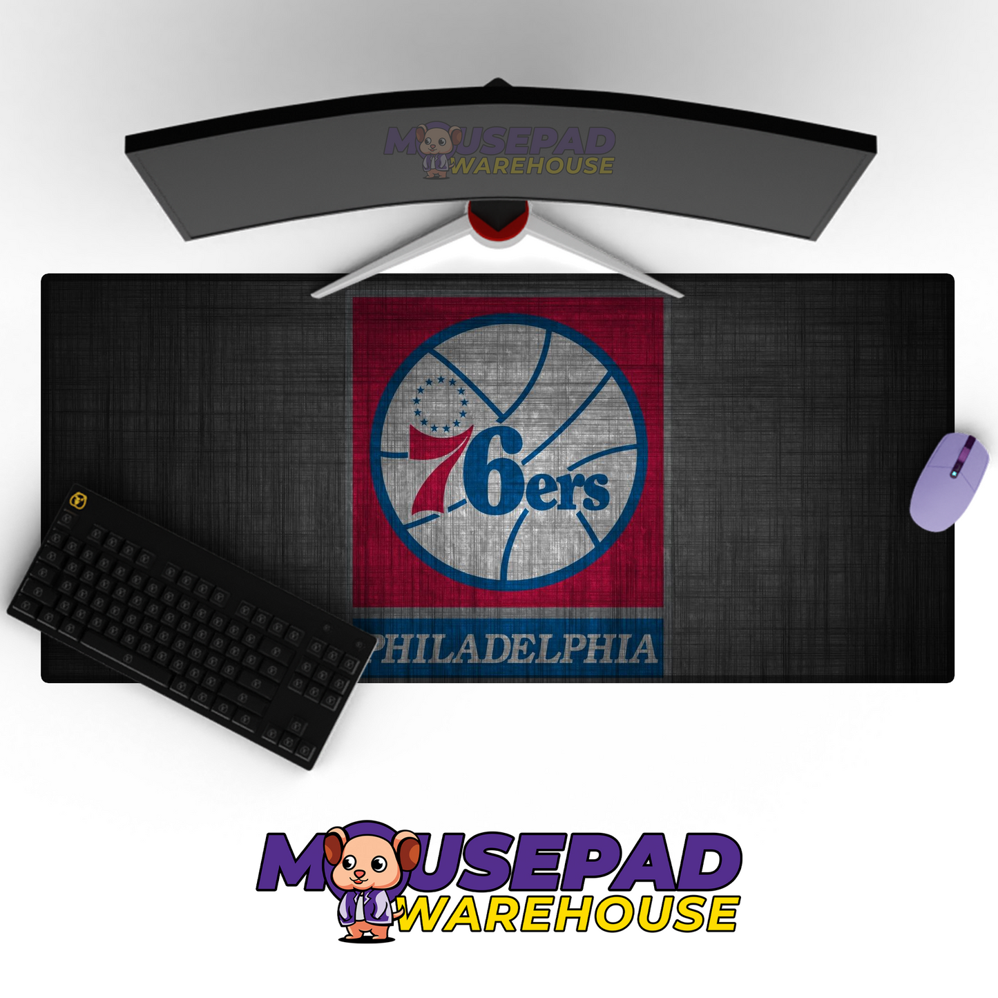 Philadelphia 76ers V9 Mousepad Mockup