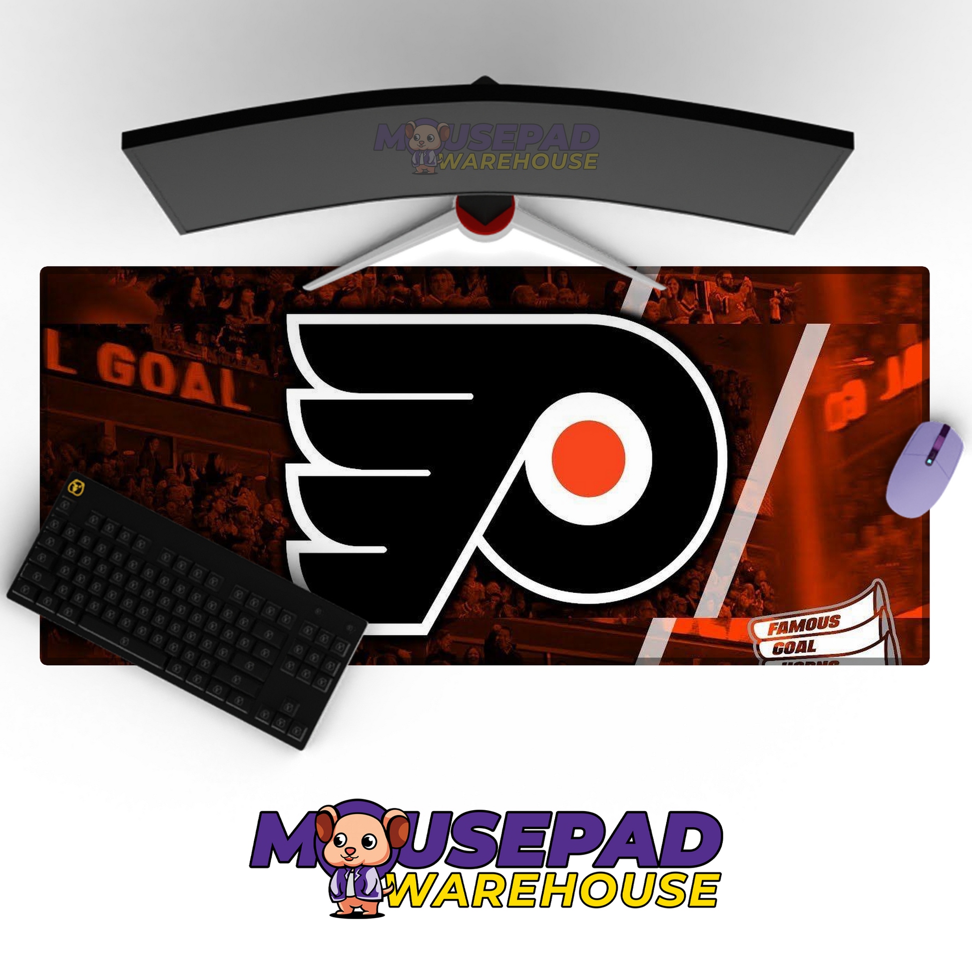 Philadelphia Flyers V1 Mousepad Deskmat Mockup