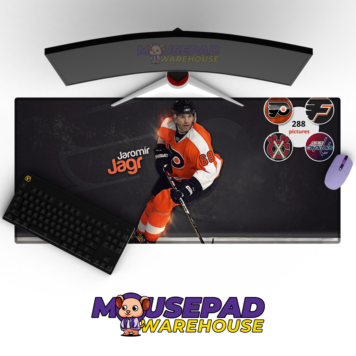 Philadelphia Flyers V22 Mousepad Deskmat Mockup