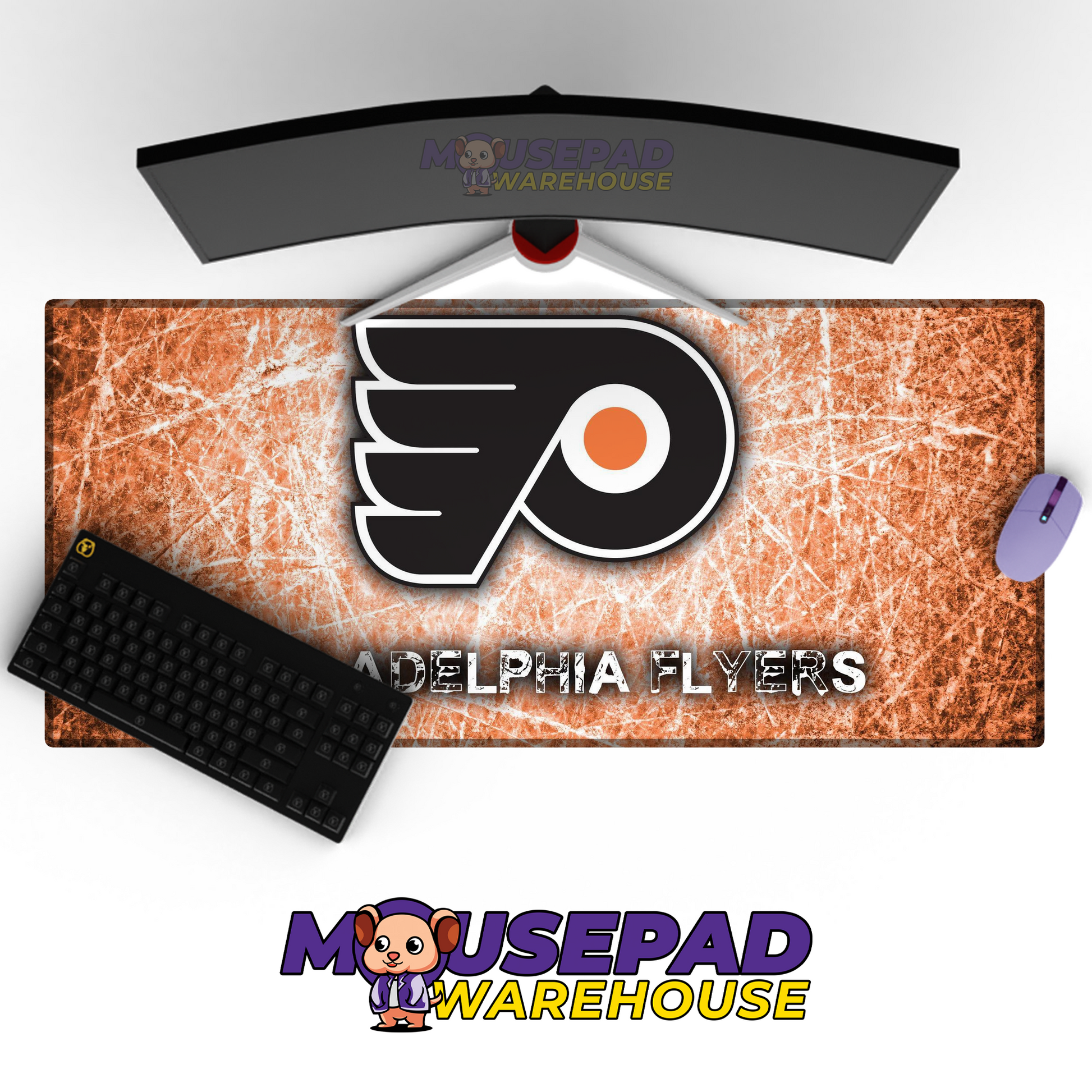 Philadelphia Flyers V3 Mousepad Deskmat Mockup
