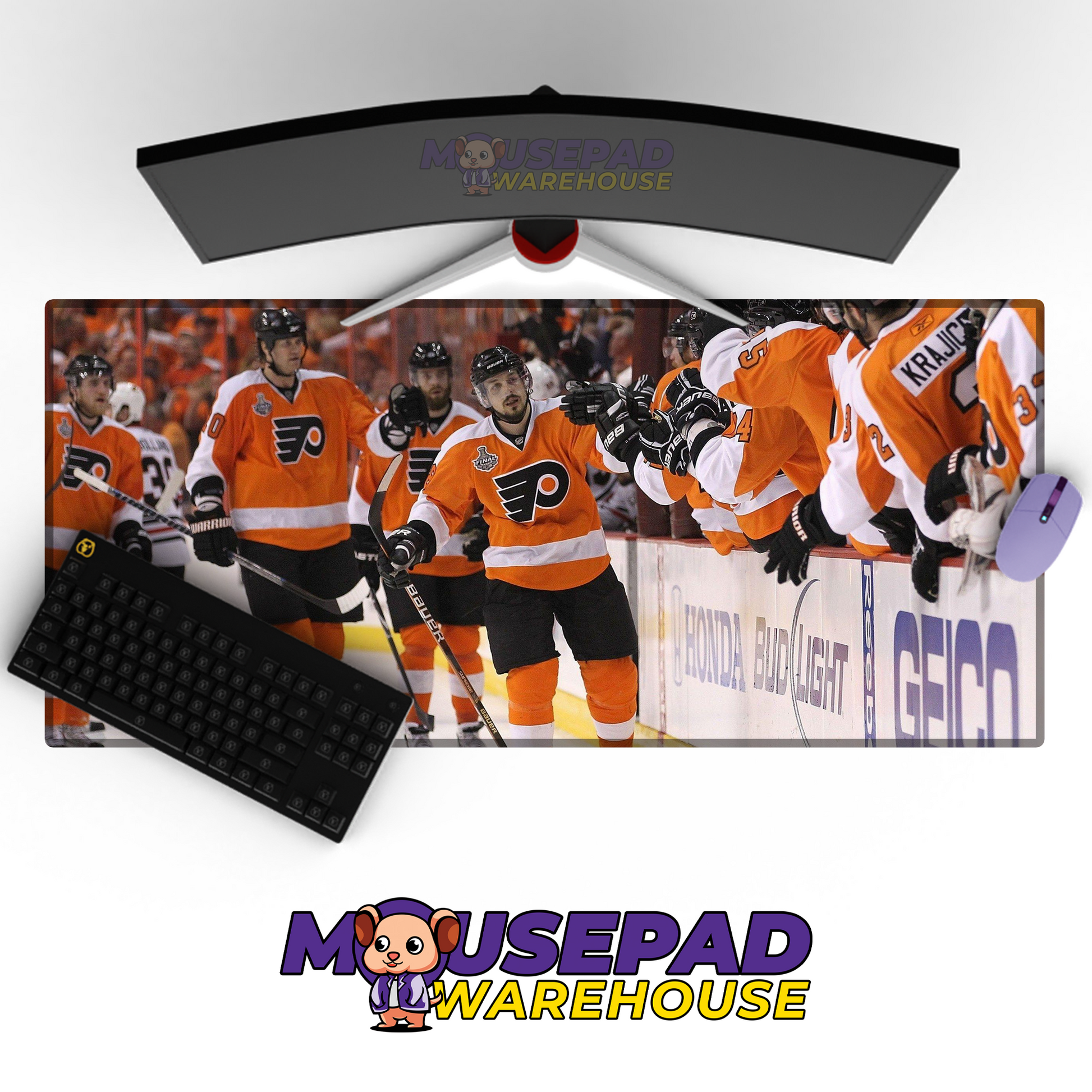Philadelphia Flyers V5 Mousepad Deskmat Mockup