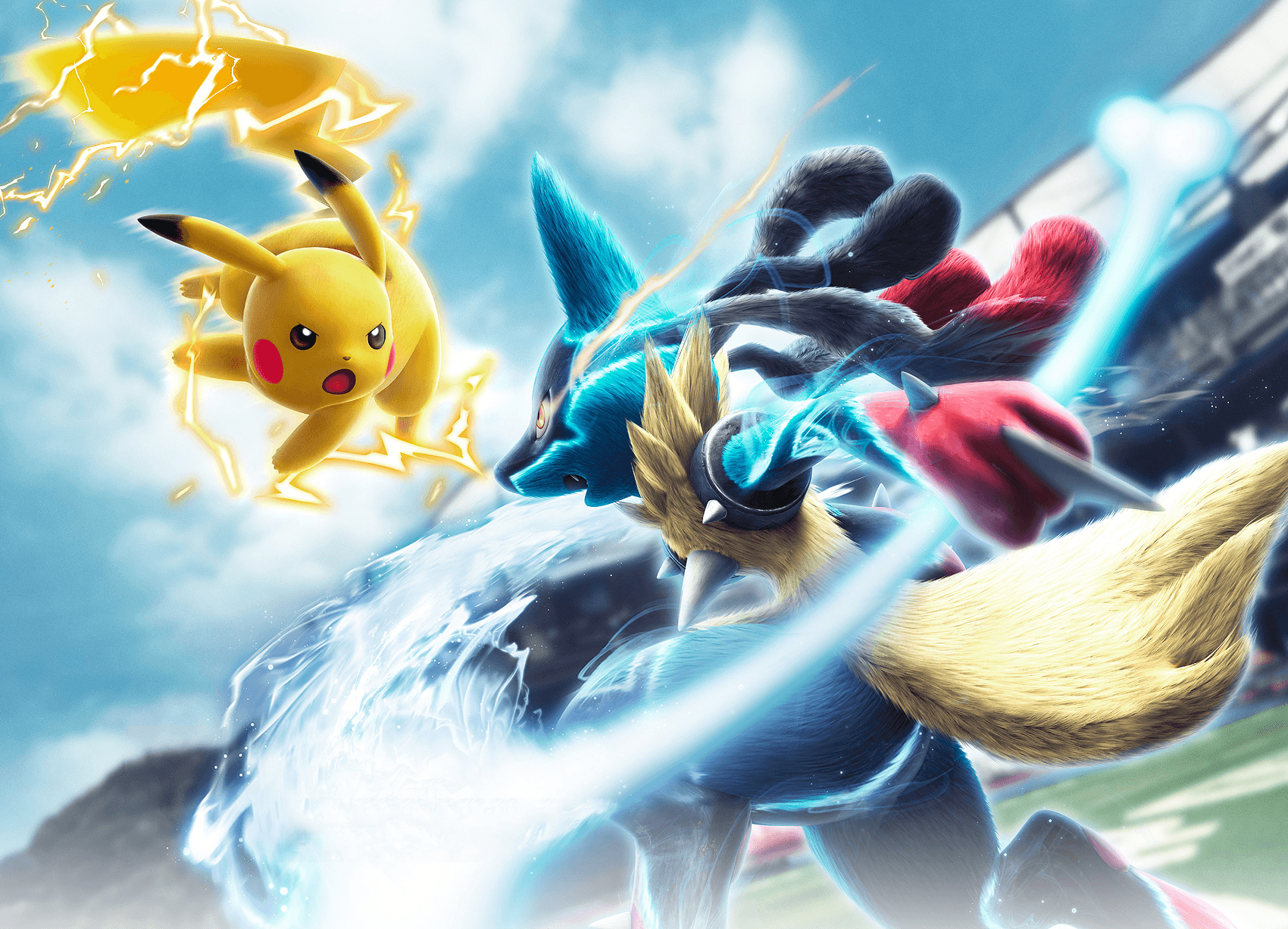 Pikachu vs Lucario