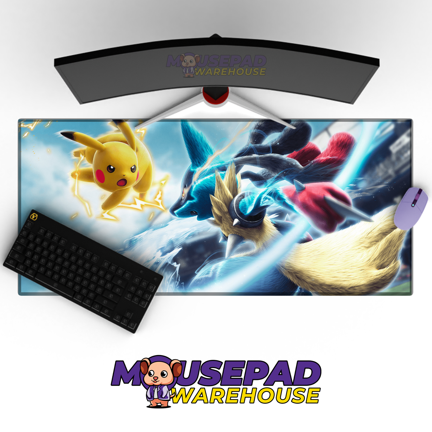 Pikachu vs Lucario Mockup