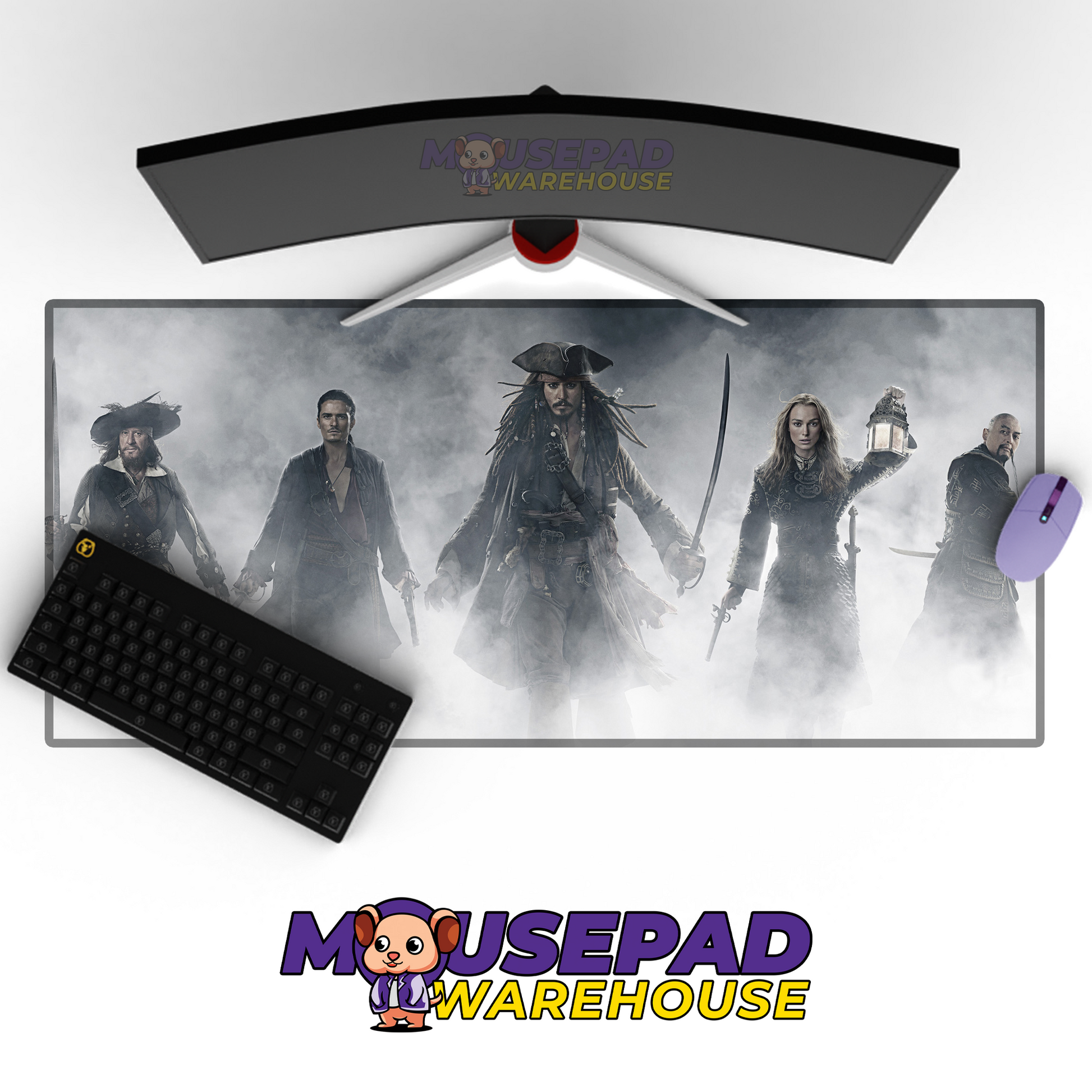 Pirates of the Caribbean V6 Mousepad Mockup