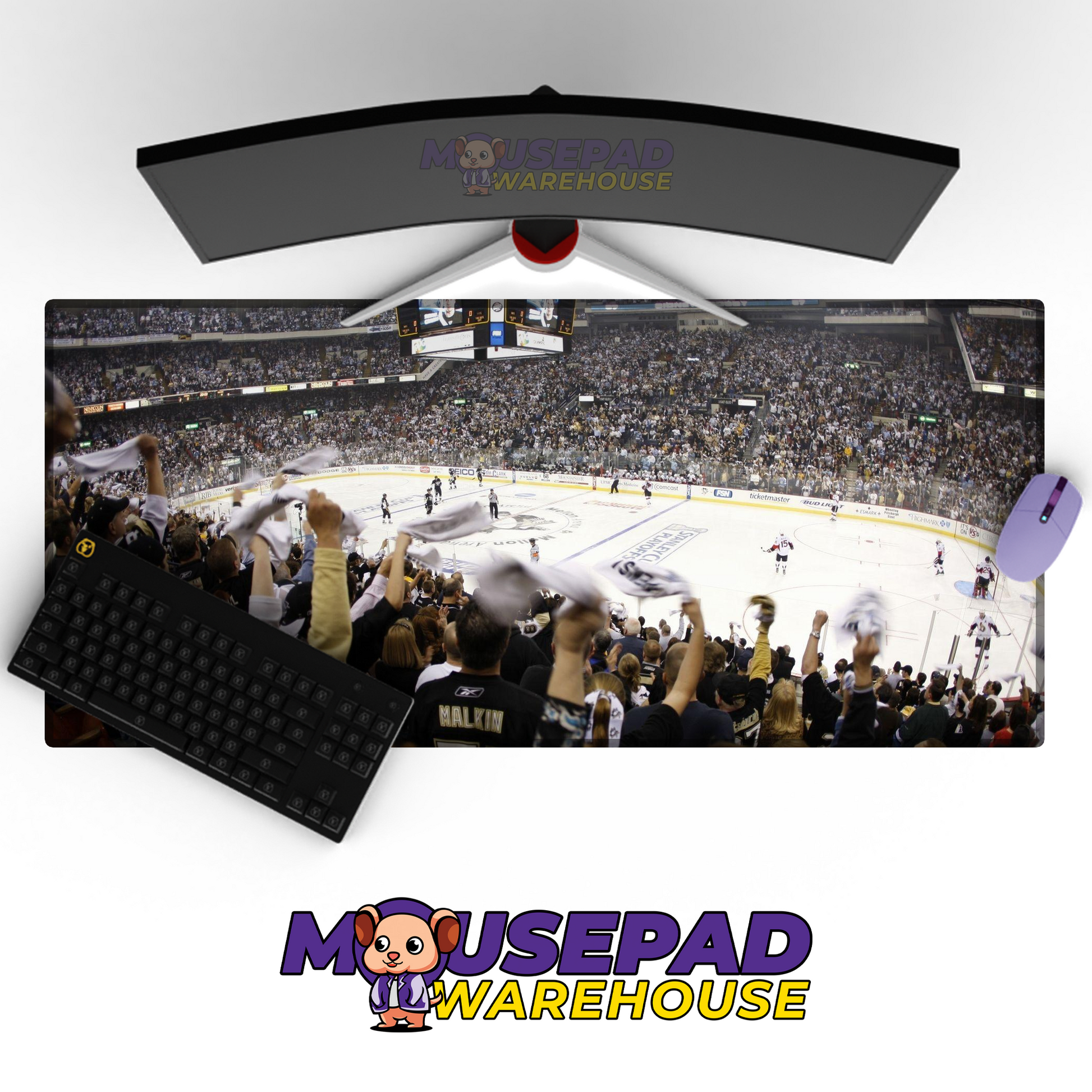 Pittsburgh Penguins V11 Mousepad Deskmat Mockup