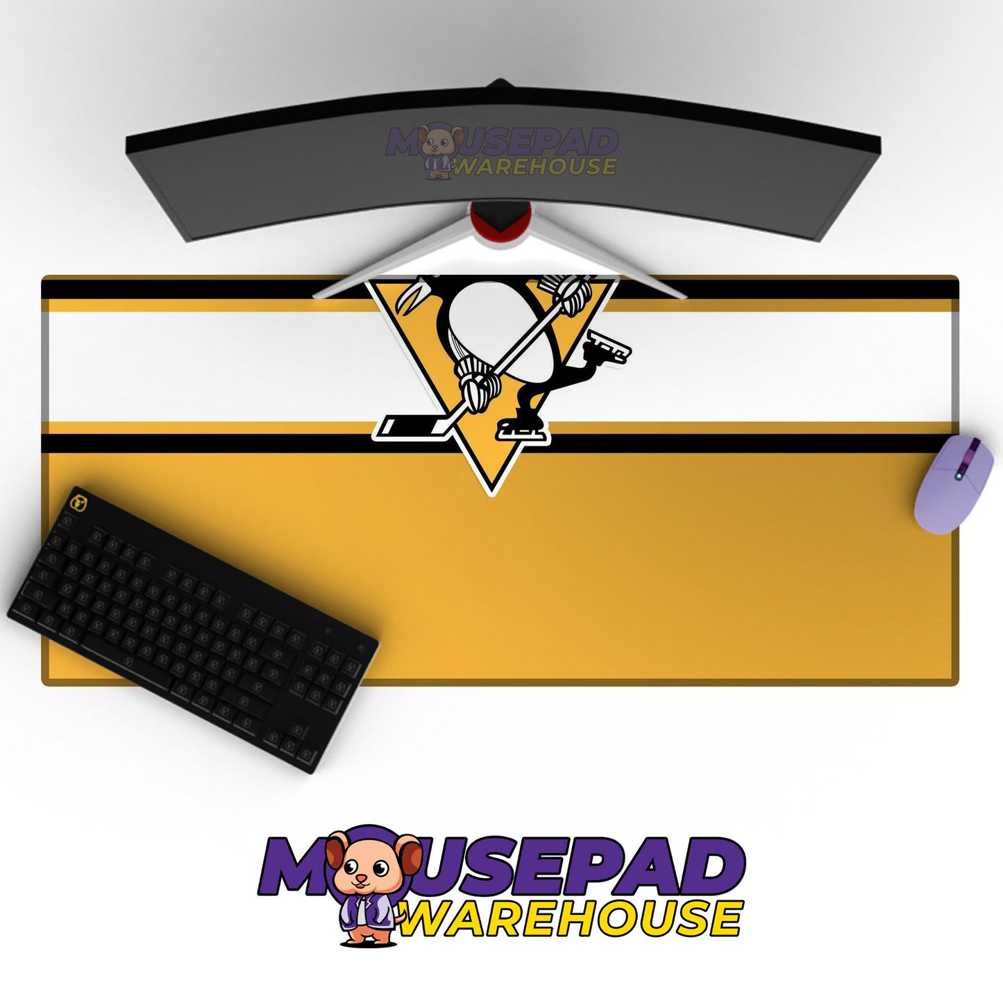 Pittsburgh Penguins V16 Mousepad Deskmat Mockup