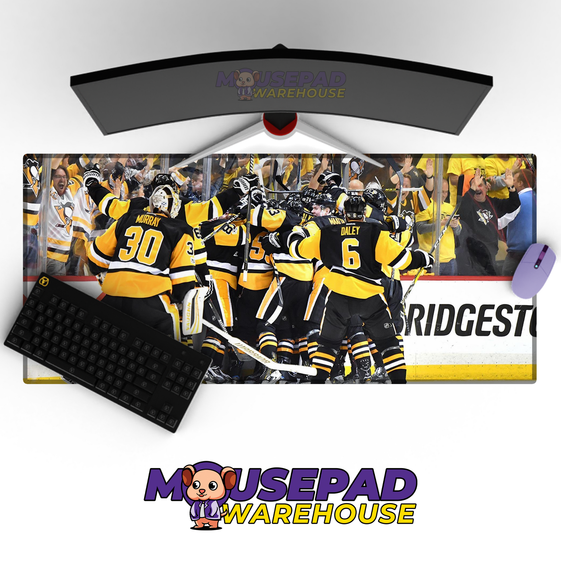 Pittsburgh Penguins V24 Mousepad Deskmat Mockup
