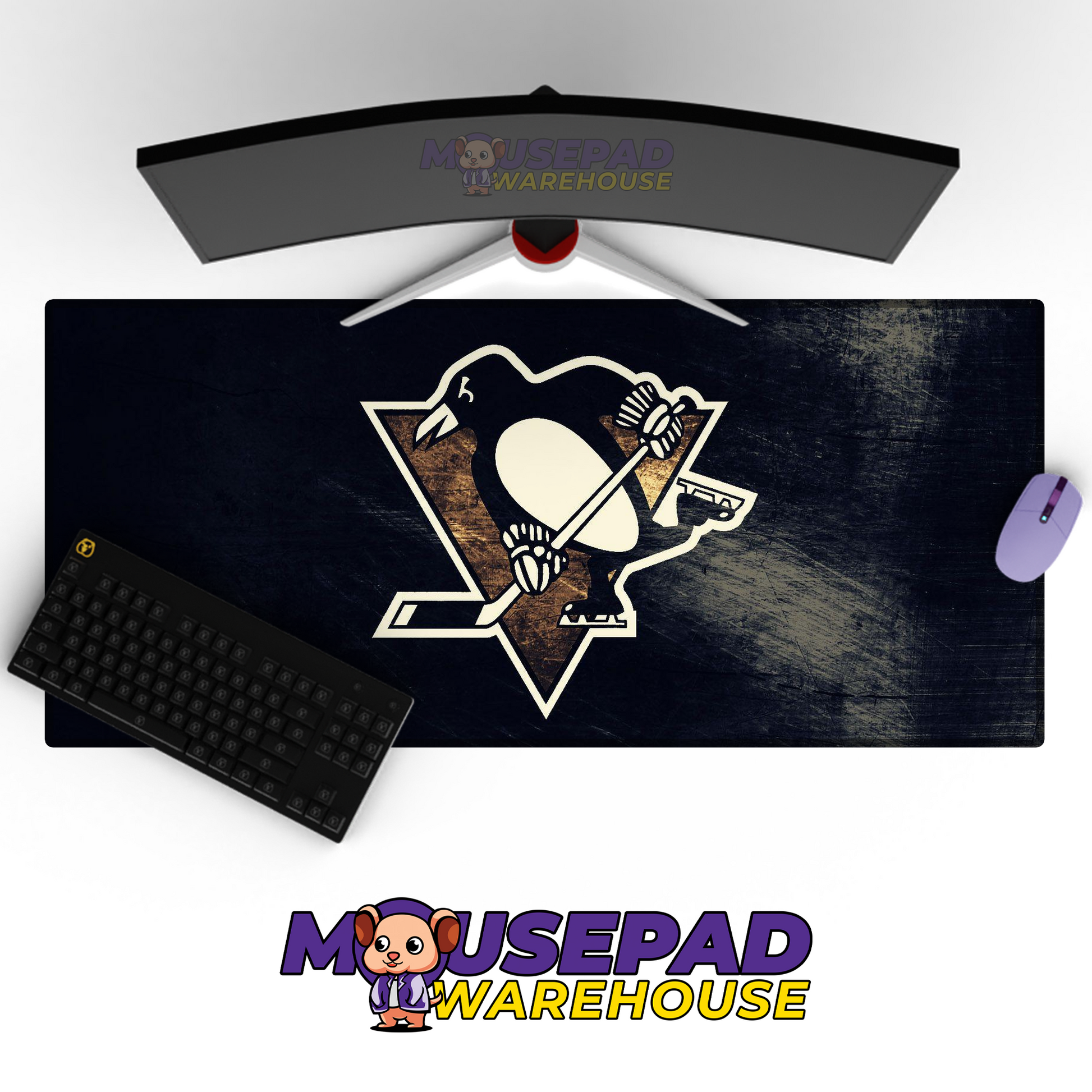 Pittsburgh Penguins V5 Mousepad Deskmat Mockup
