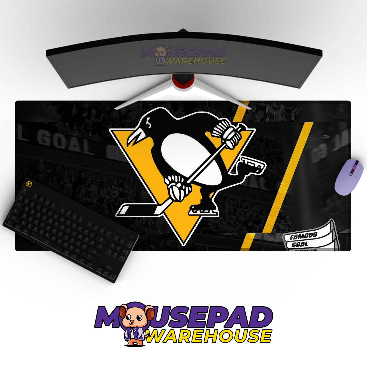 Pittsburgh Penguins V6 Mousepad Deskmat Mockup