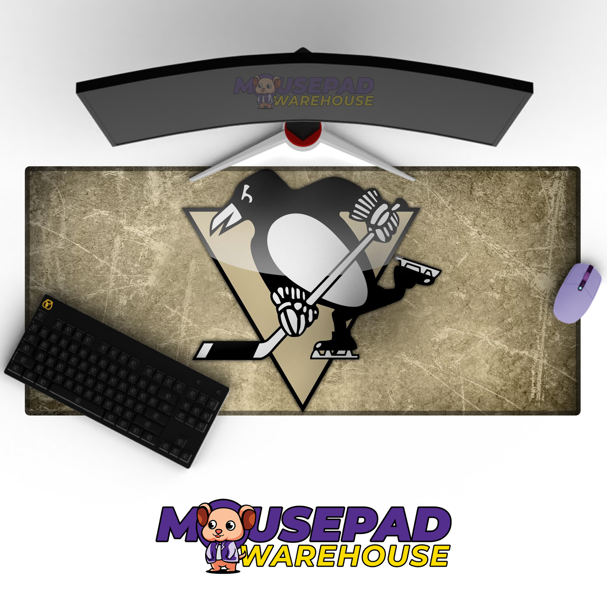 Pittsburgh Penguins V9 Mousepad Deskmat Mockup