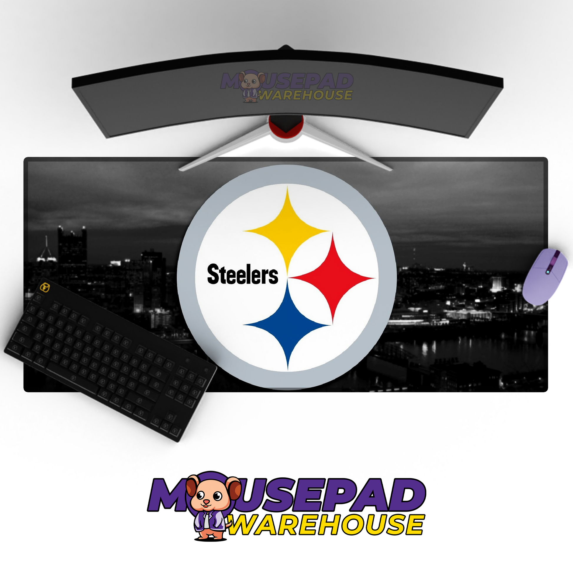 Pittsburgh Steelers V13 Mousepad Deskmat Mockup