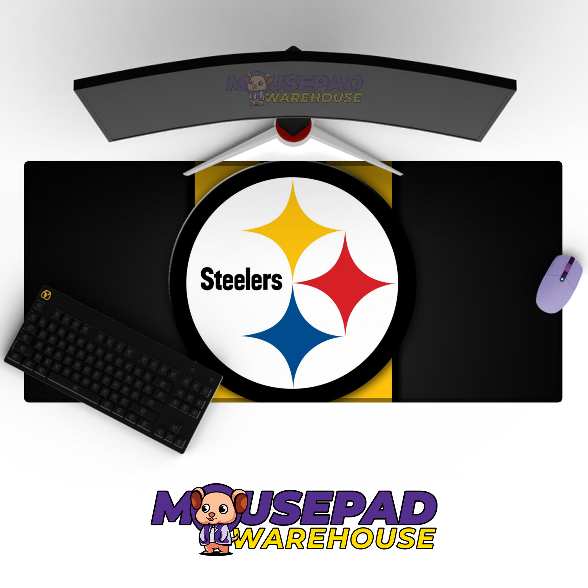 Pittsburgh Steelers V16 Mousepad Deskmat Mockup