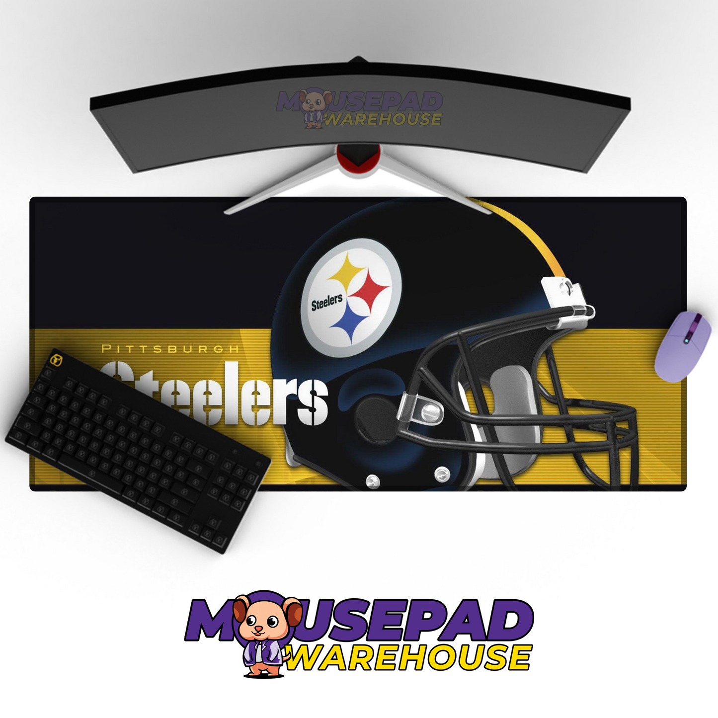 Pittsburgh Steelers V3 Mousepad Deskmat Mockup