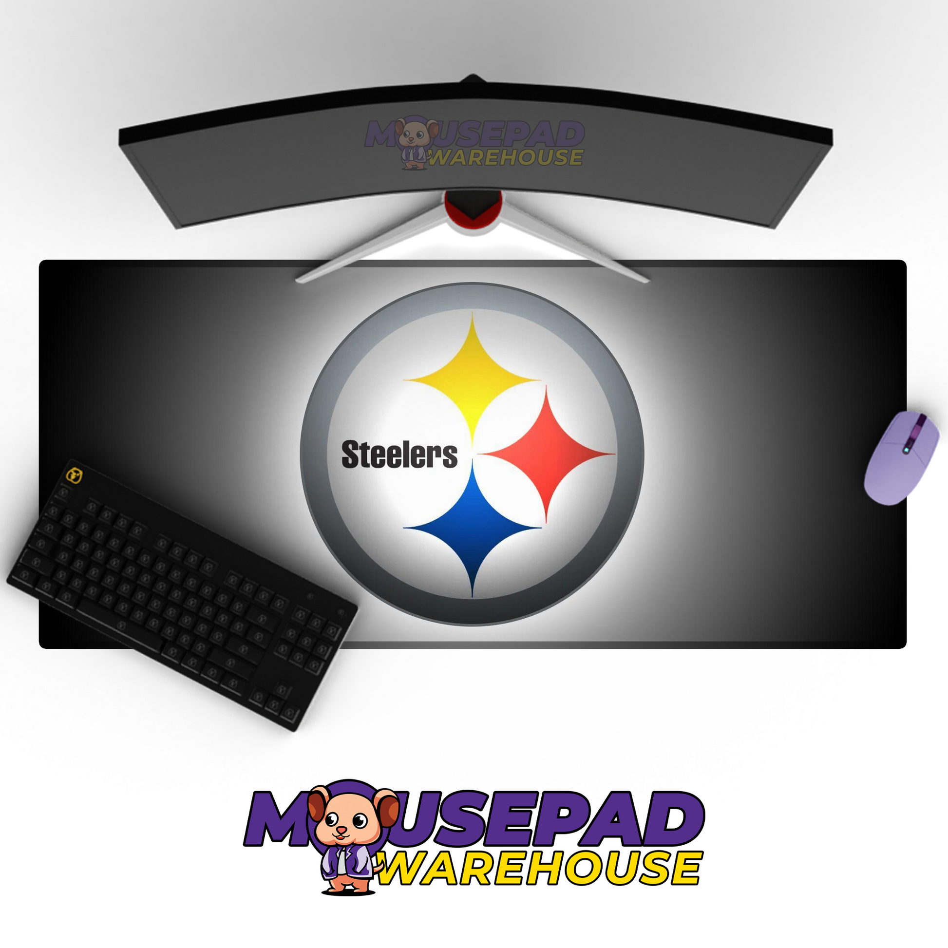 Pittsburgh Steelers V4 Mousepad Deskmat Mockup