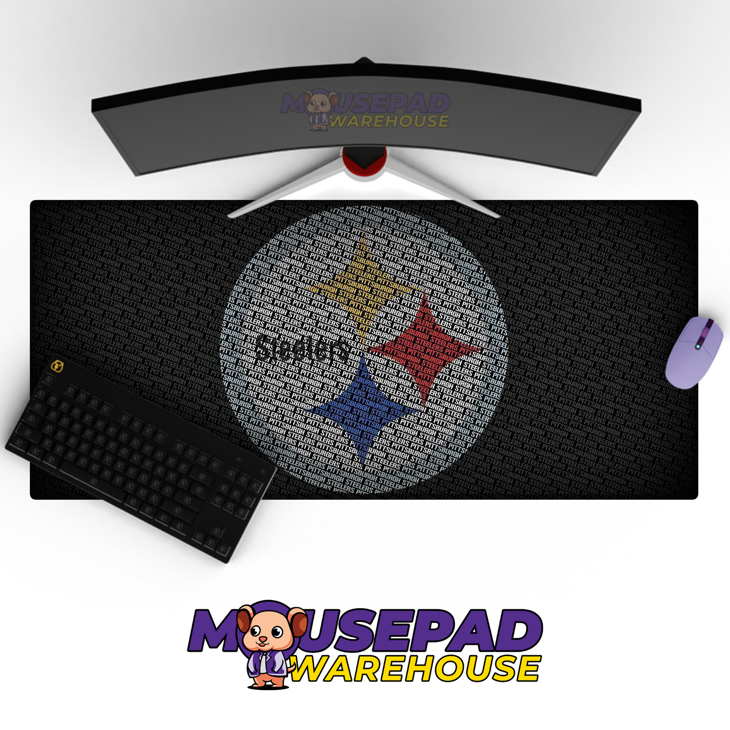 Pittsburgh Steelers V6 Mousepad Deskmat Mockup