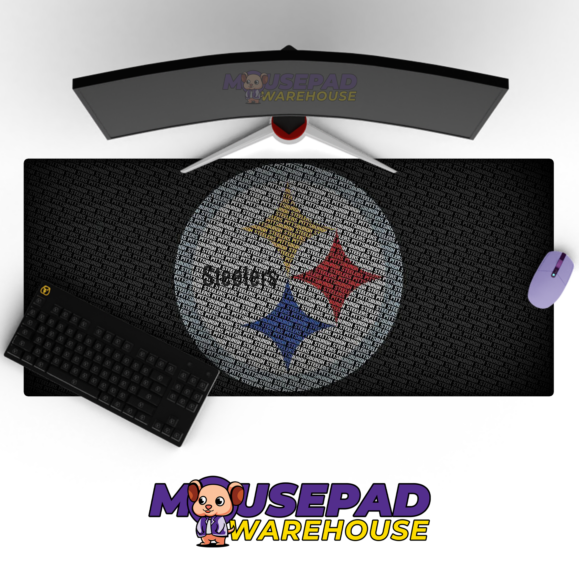 Pittsburgh Steelers V6 Mousepad Deskmat Mockup