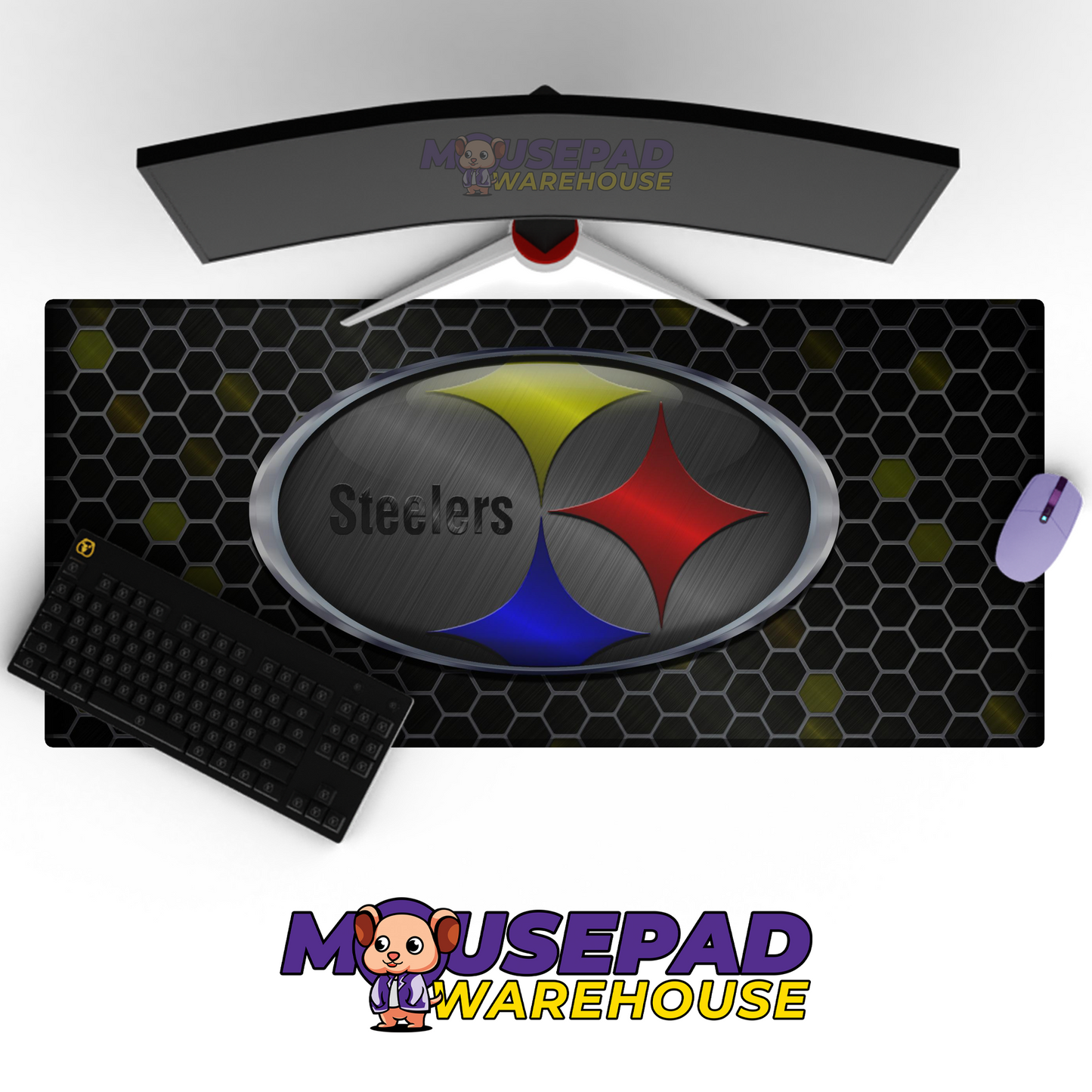 Pittsburgh Steelers V9 Mousepad Deskmat Mockup