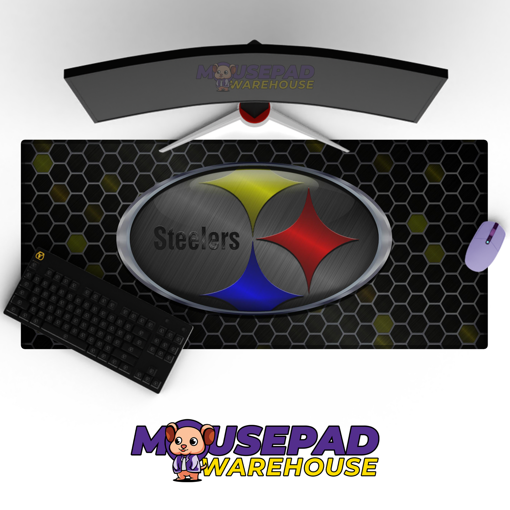 Pittsburgh Steelers V9 Mousepad Deskmat Mockup