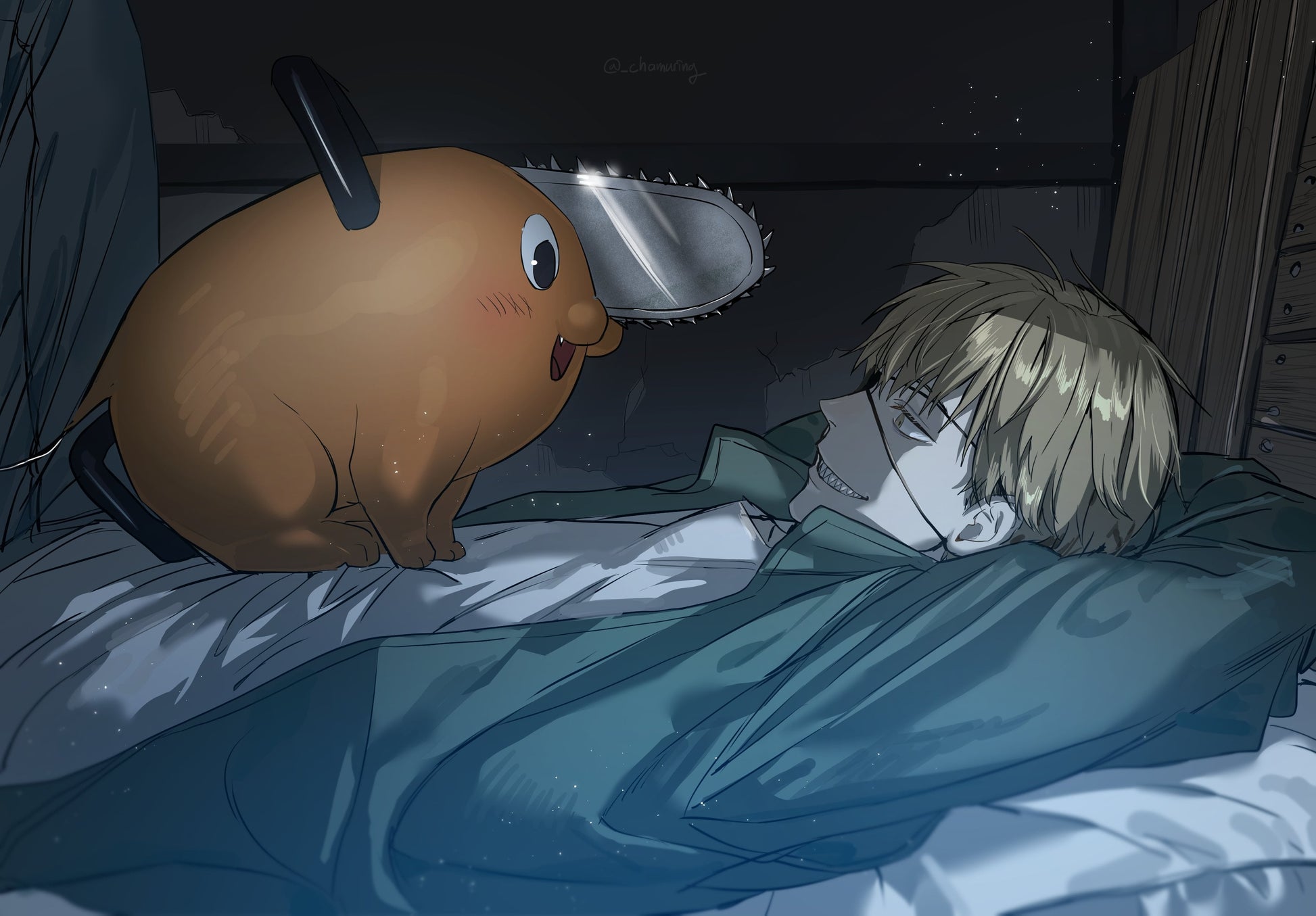 Pochita Denji Chainsaw Man V14 Mousepad