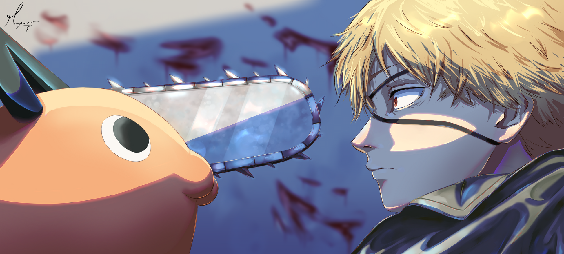 Pochita Denji Chainsaw Man V4 Mousepad