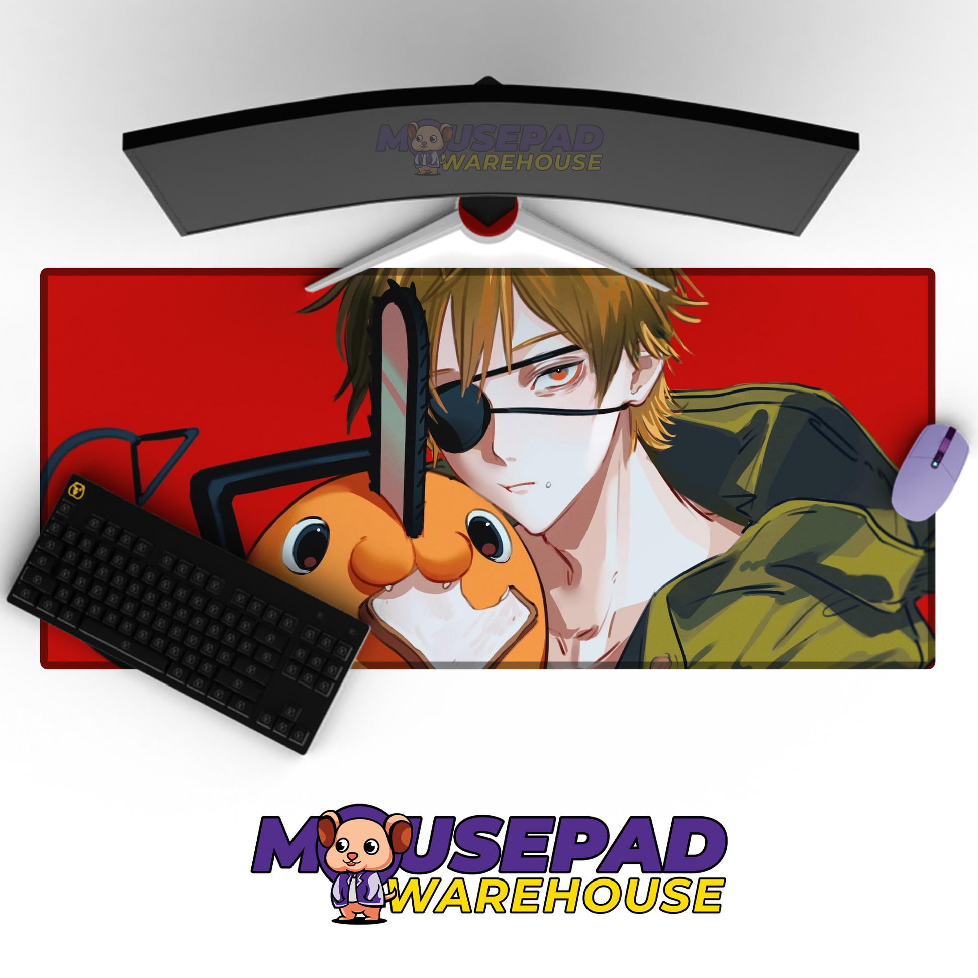 Pochita Denji Chainsaw Man V9 Mousepad Mockup