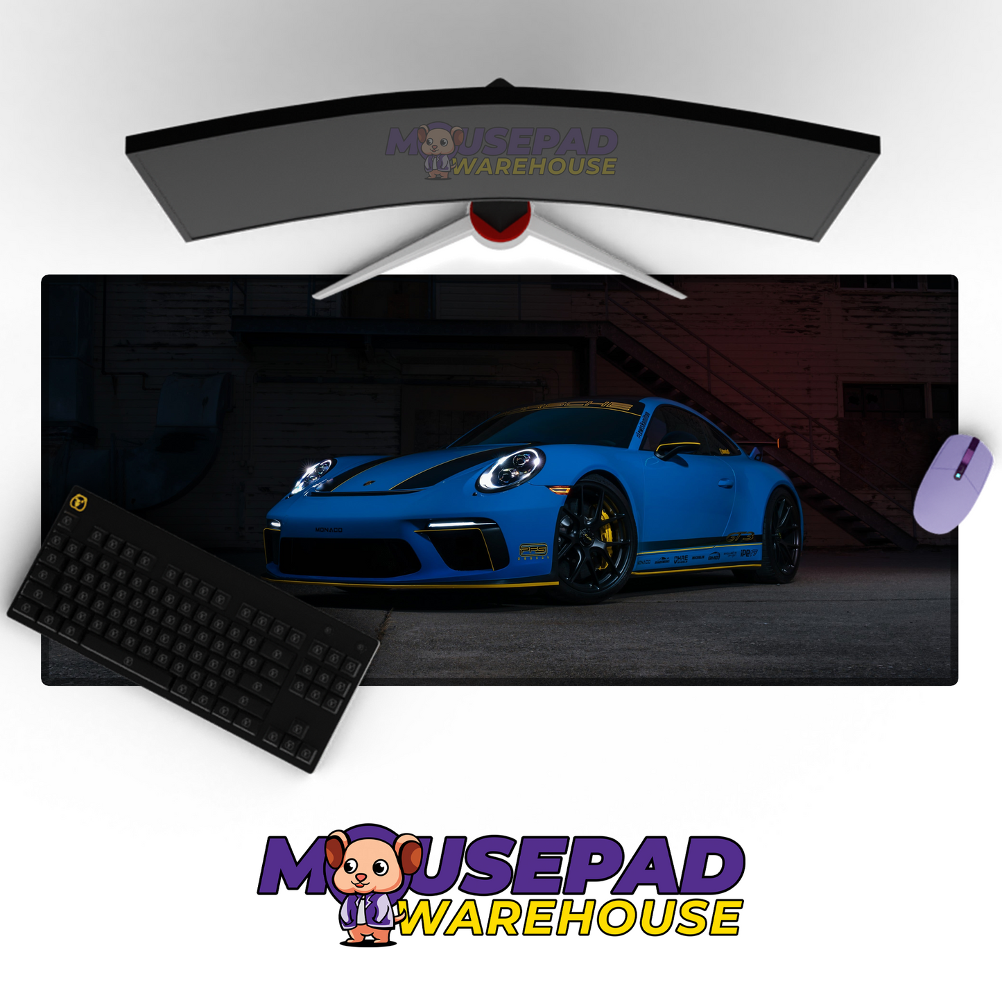 Porsche 911 GT3 RS V14 Mousepad Mockup