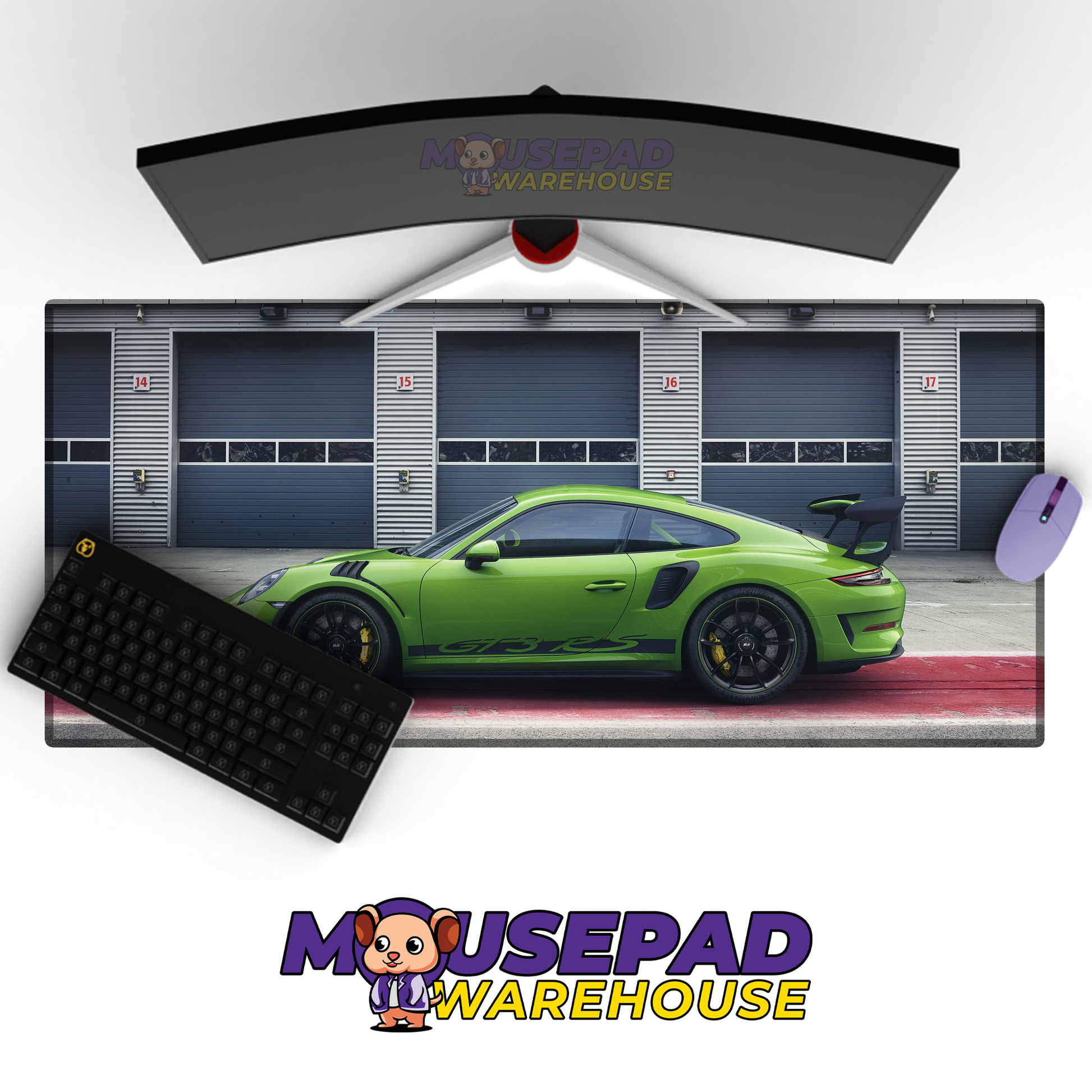 Porsche 911 GT3 RS V16 Mousepad Mockup