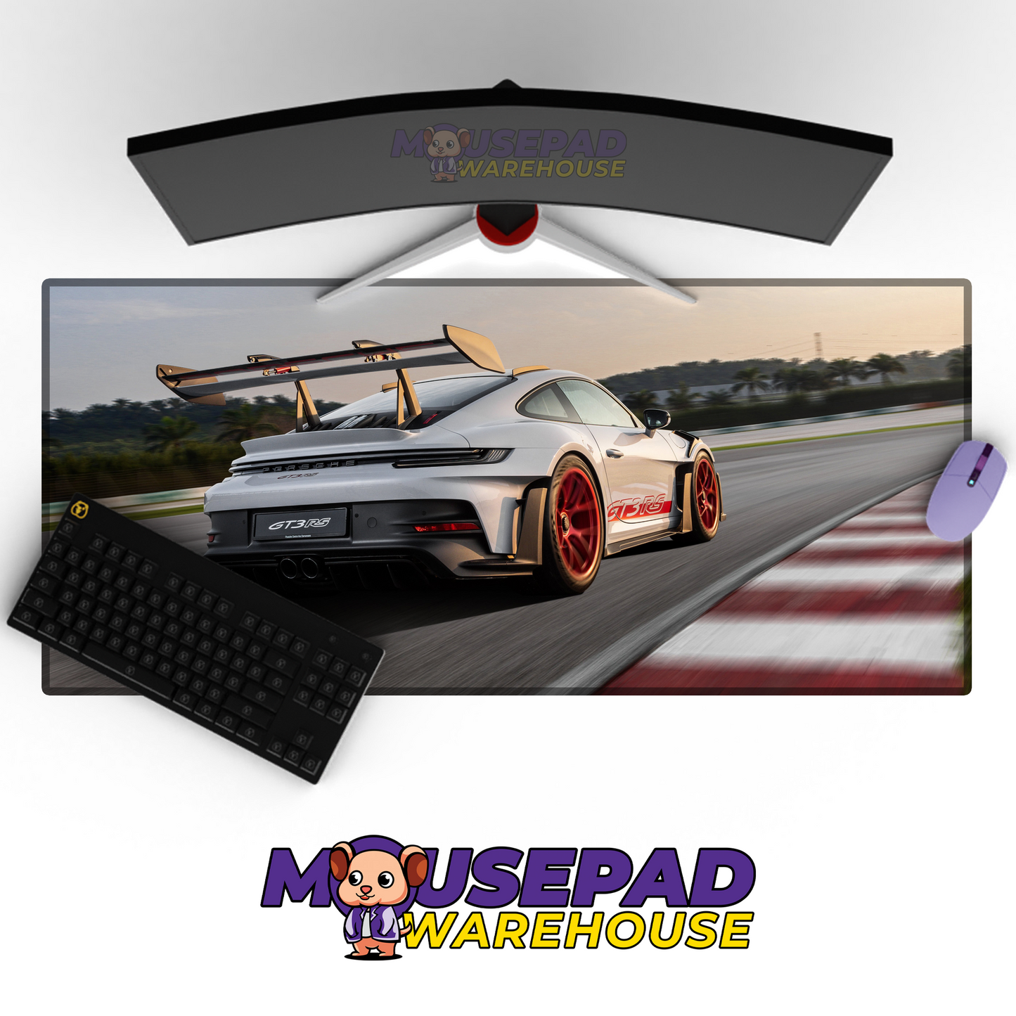 Porsche 911 GT3 RS V30 Mousepad Mockup
