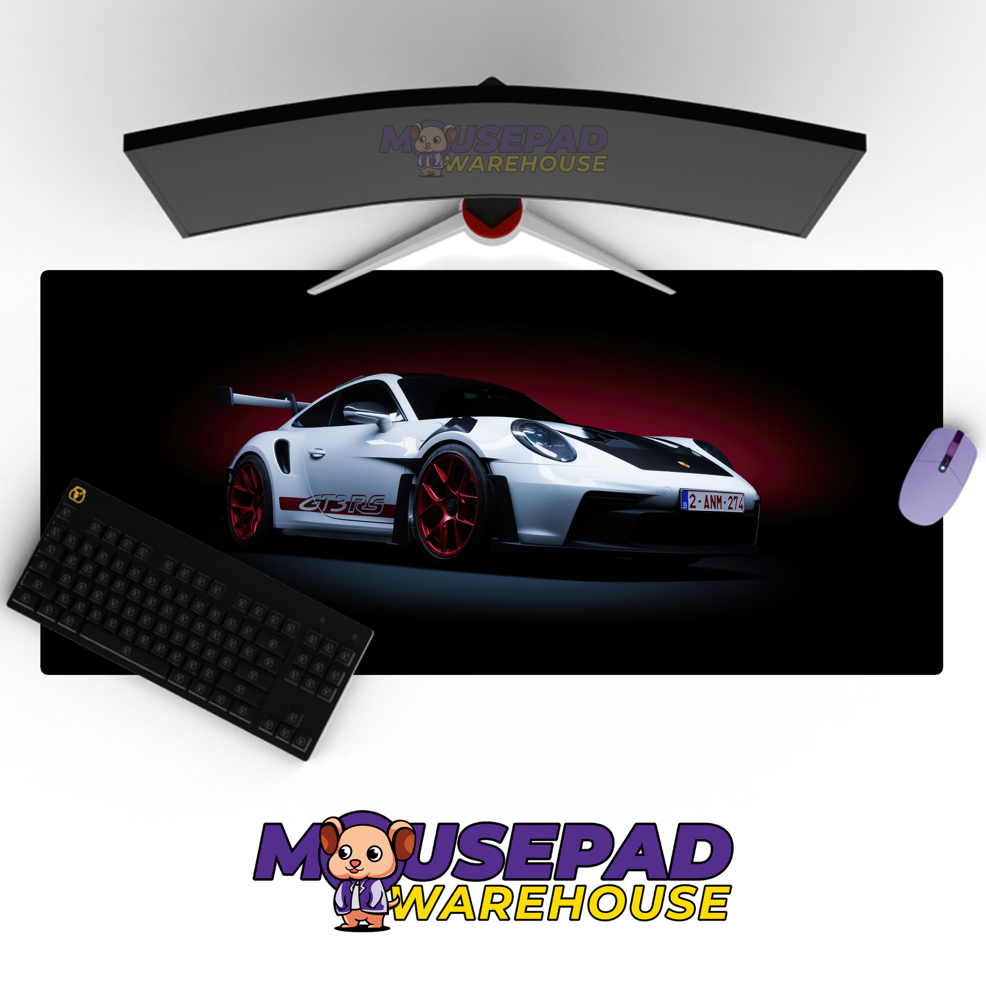 Porsche 911 GT3 RS V3 Mousepad Mockup