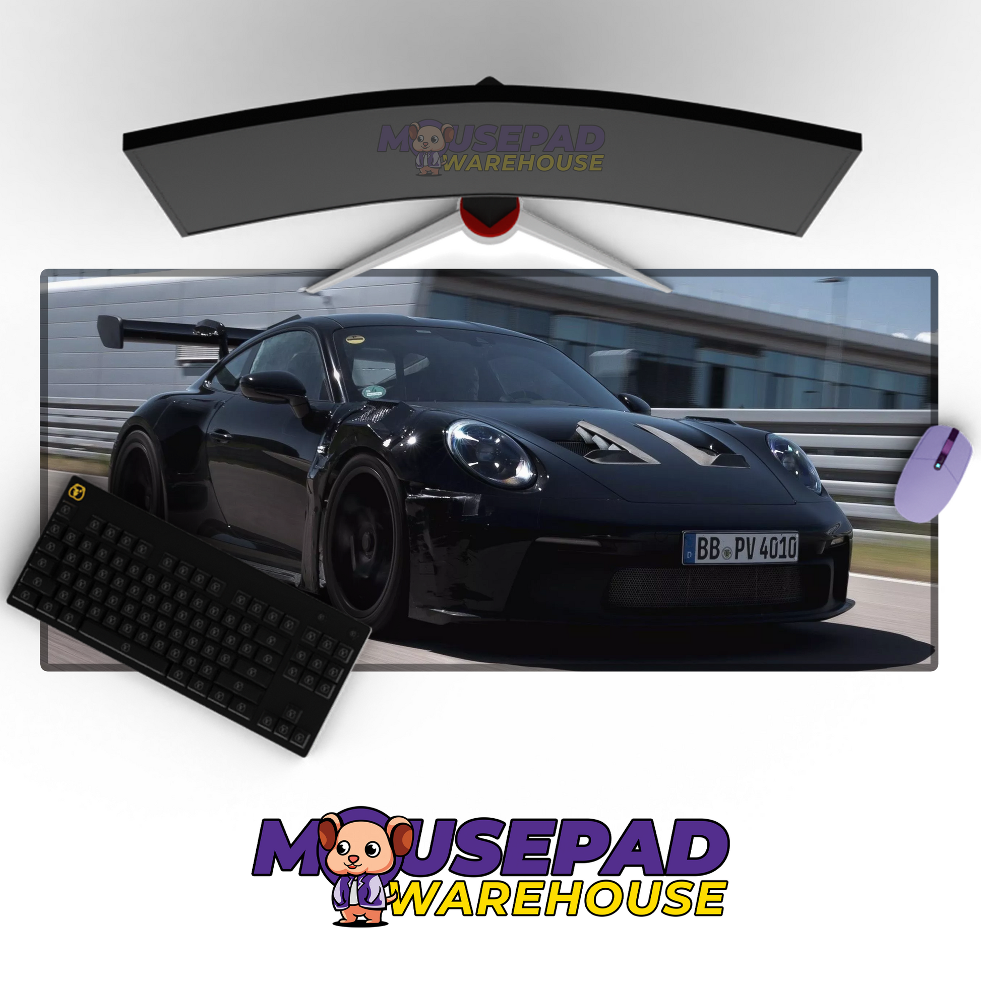 Porsche 911 GT3 RS V8 Mousepad Mockup