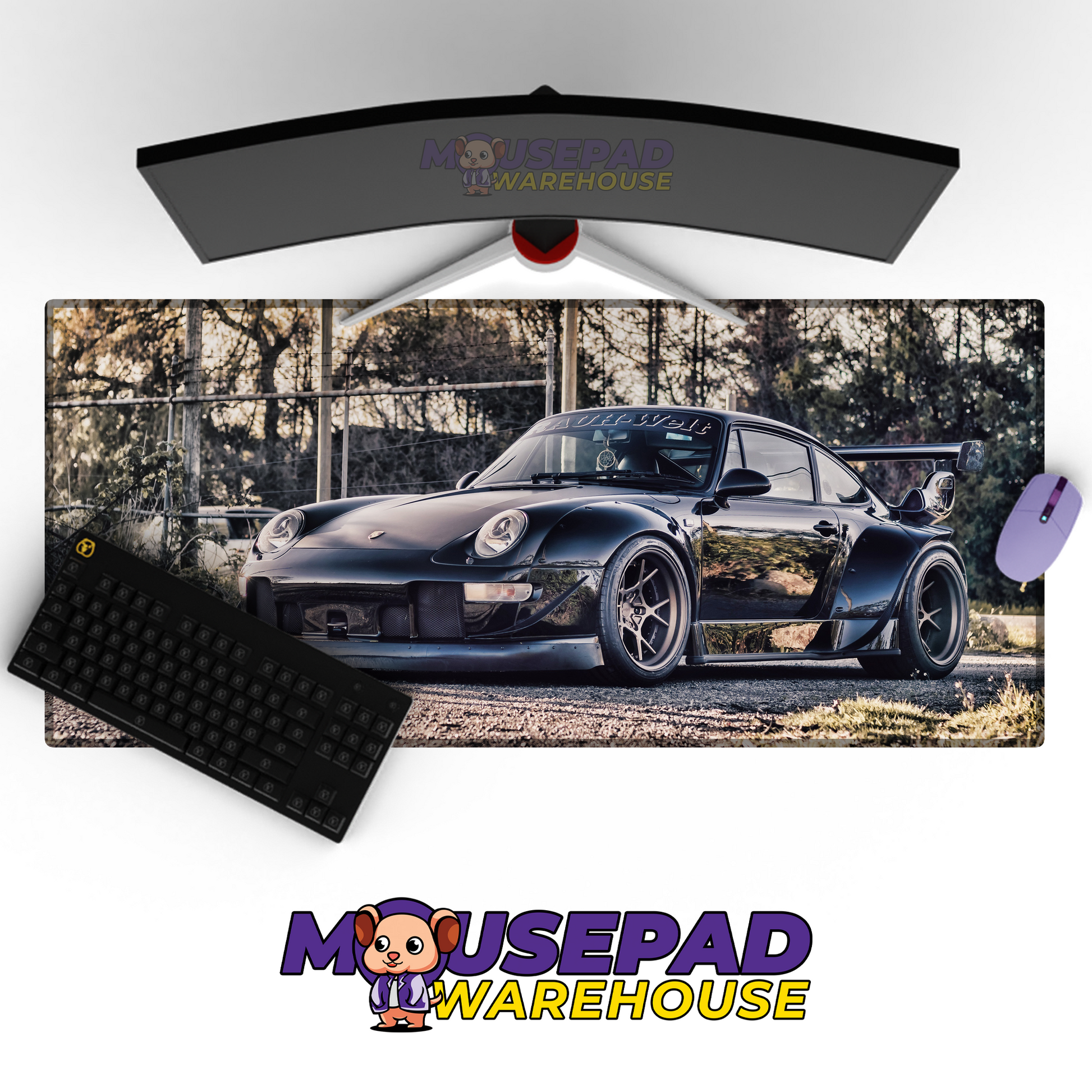 Porsche 911 RWB V15 Mousepad Mockup