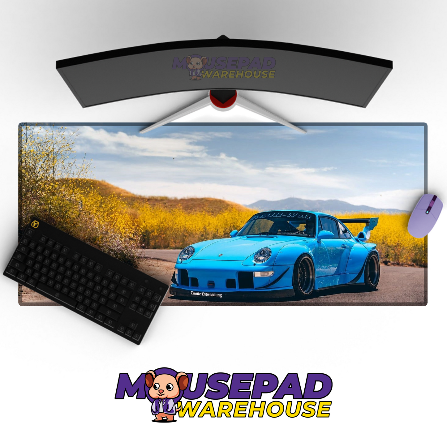 Porsche 911 RWB V21 Mousepad Mockup
