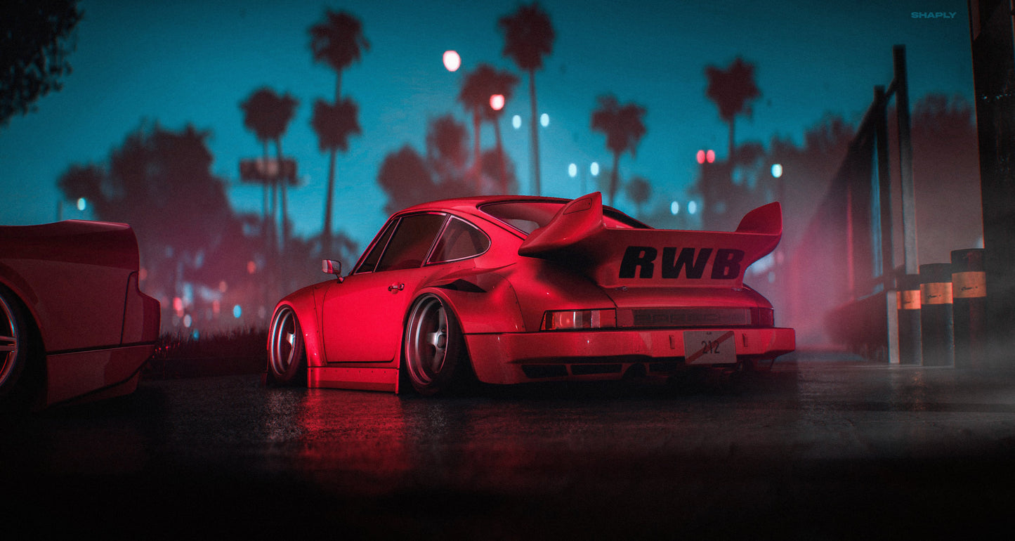 Porsche 911 RWB V23 Mousepad