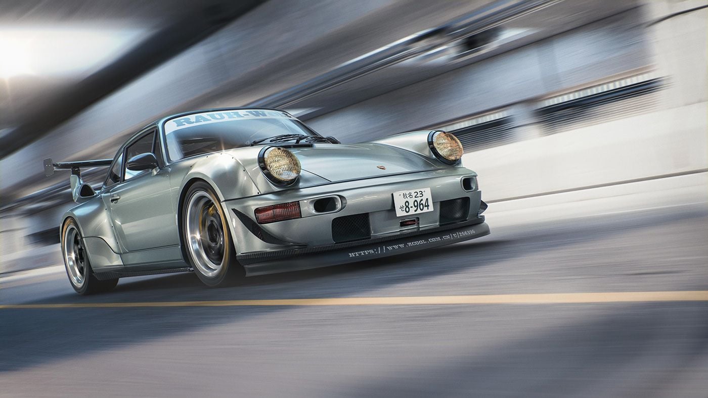 Porsche 911 RWB V24 Mousepad