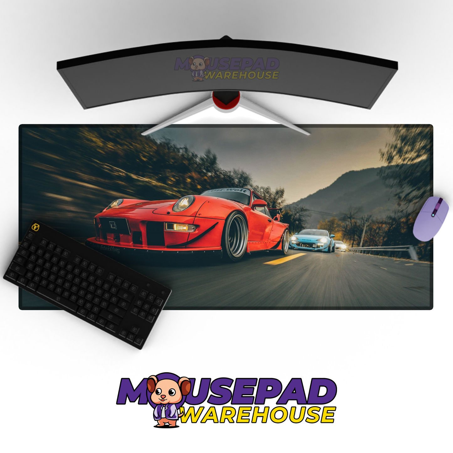 Porsche 911 RWB V2 Mousepad Mockup