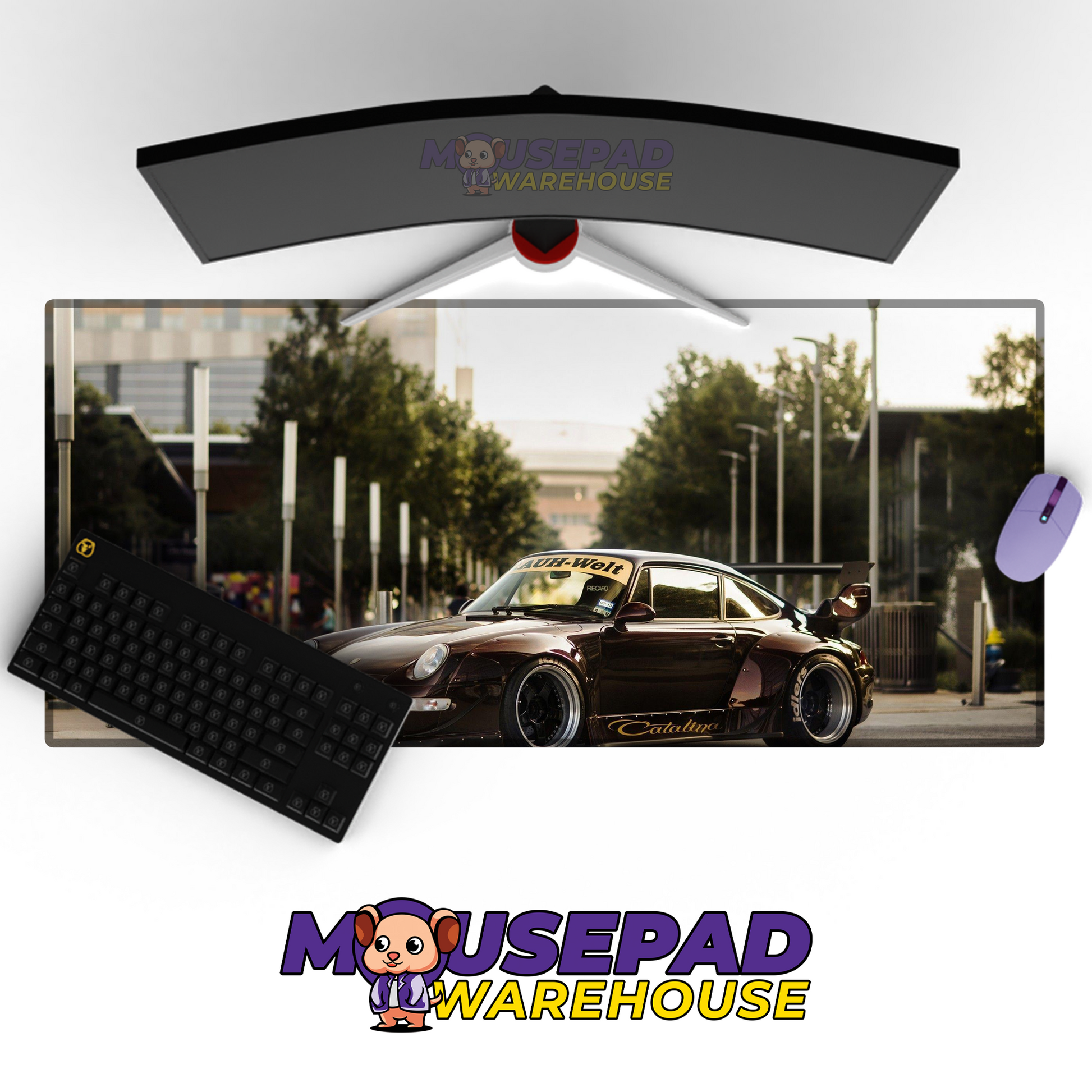 Porsche 911 RWB V4 Mousepad Mockup