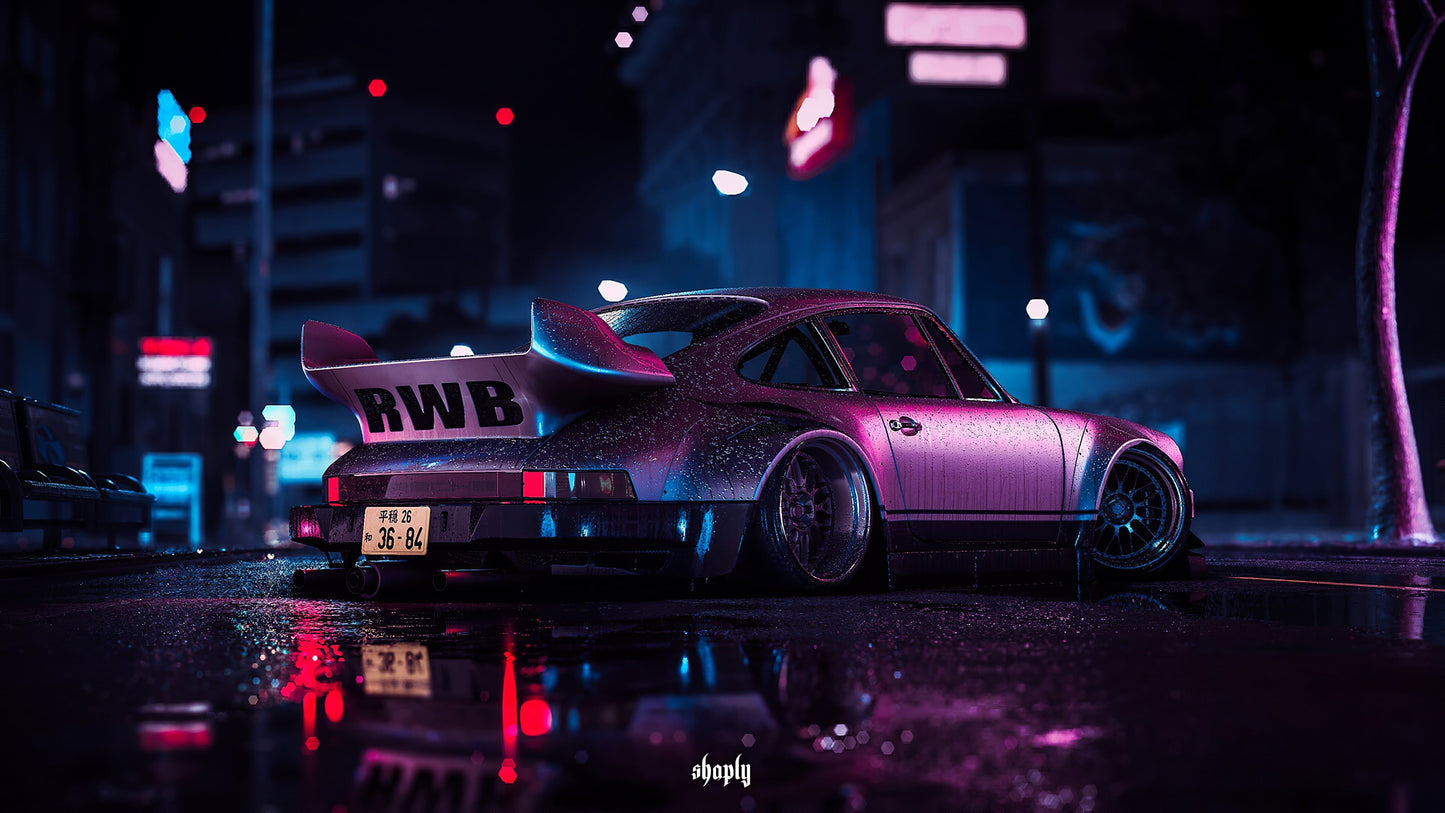 Porsche 911 RWB V5 Mousepad