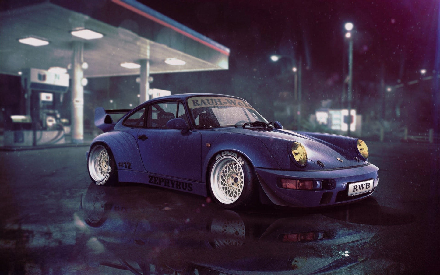 Porsche 911 RWB V6 Mousepad