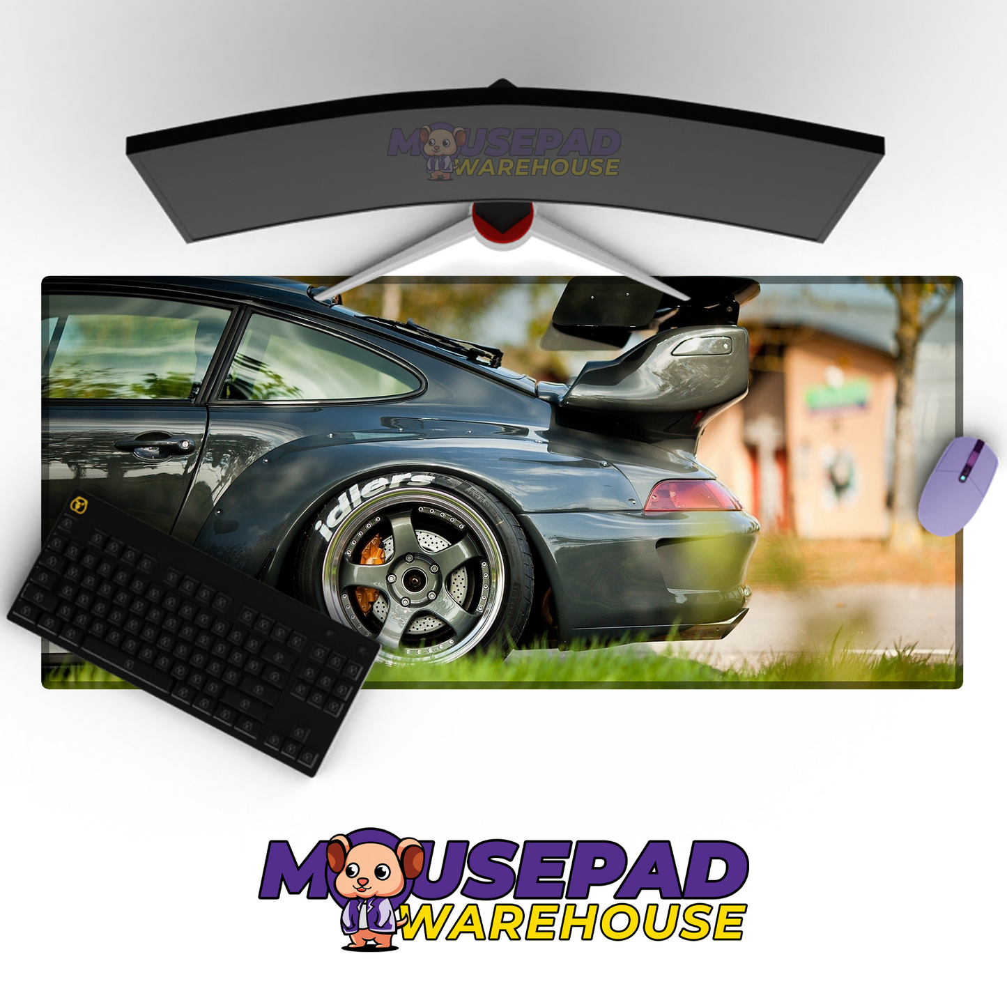 Porsche 911 RWB V9 Mousepad Mockup