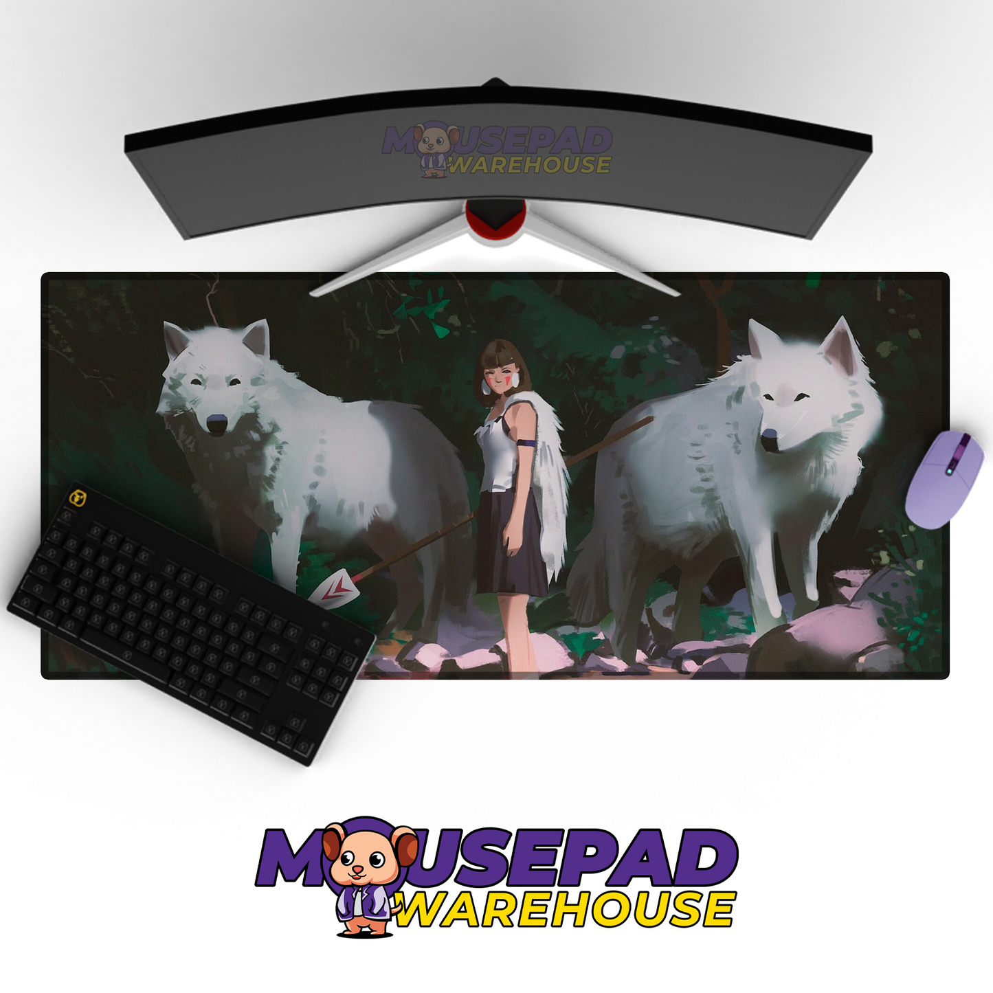 Princess Mononoke V13 Mousepad Mockup