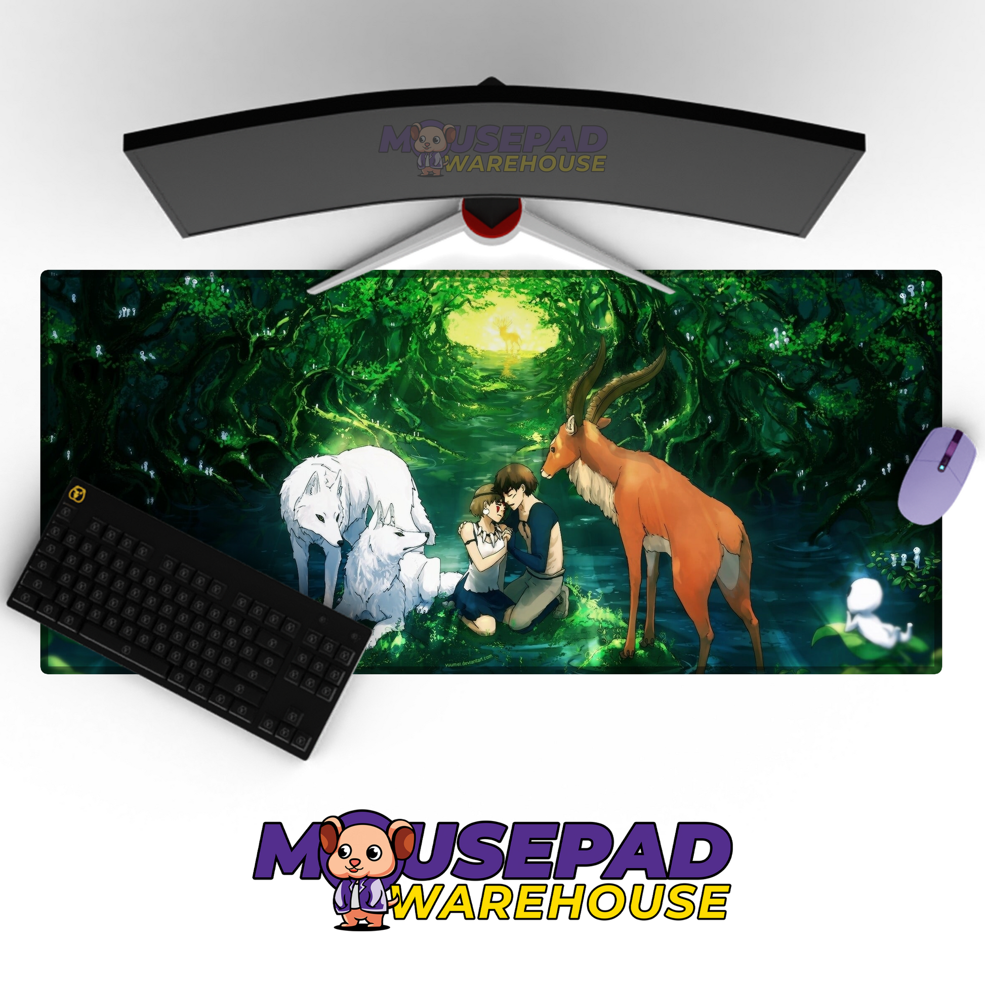 Princess Mononoke V14 Mousepad Mockup