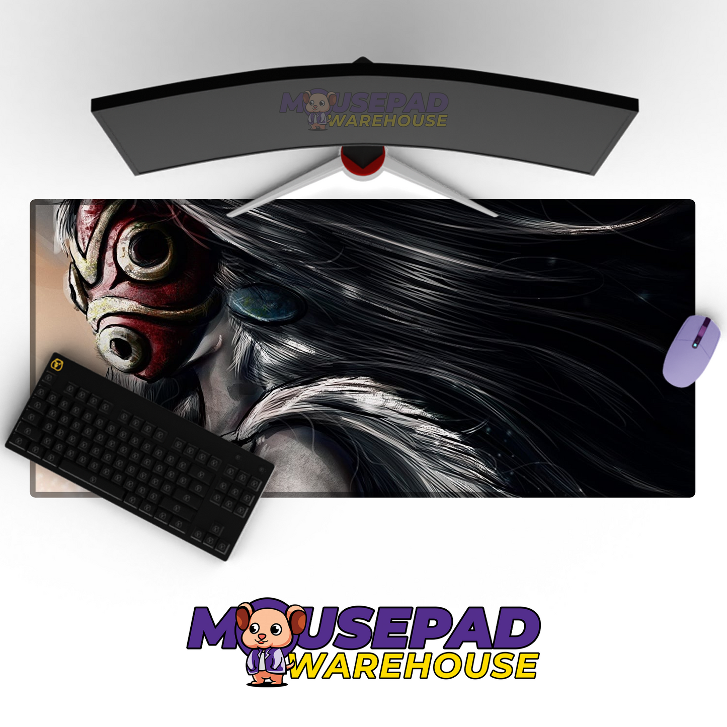 Princess Mononoke V16 Mousepad Mockup