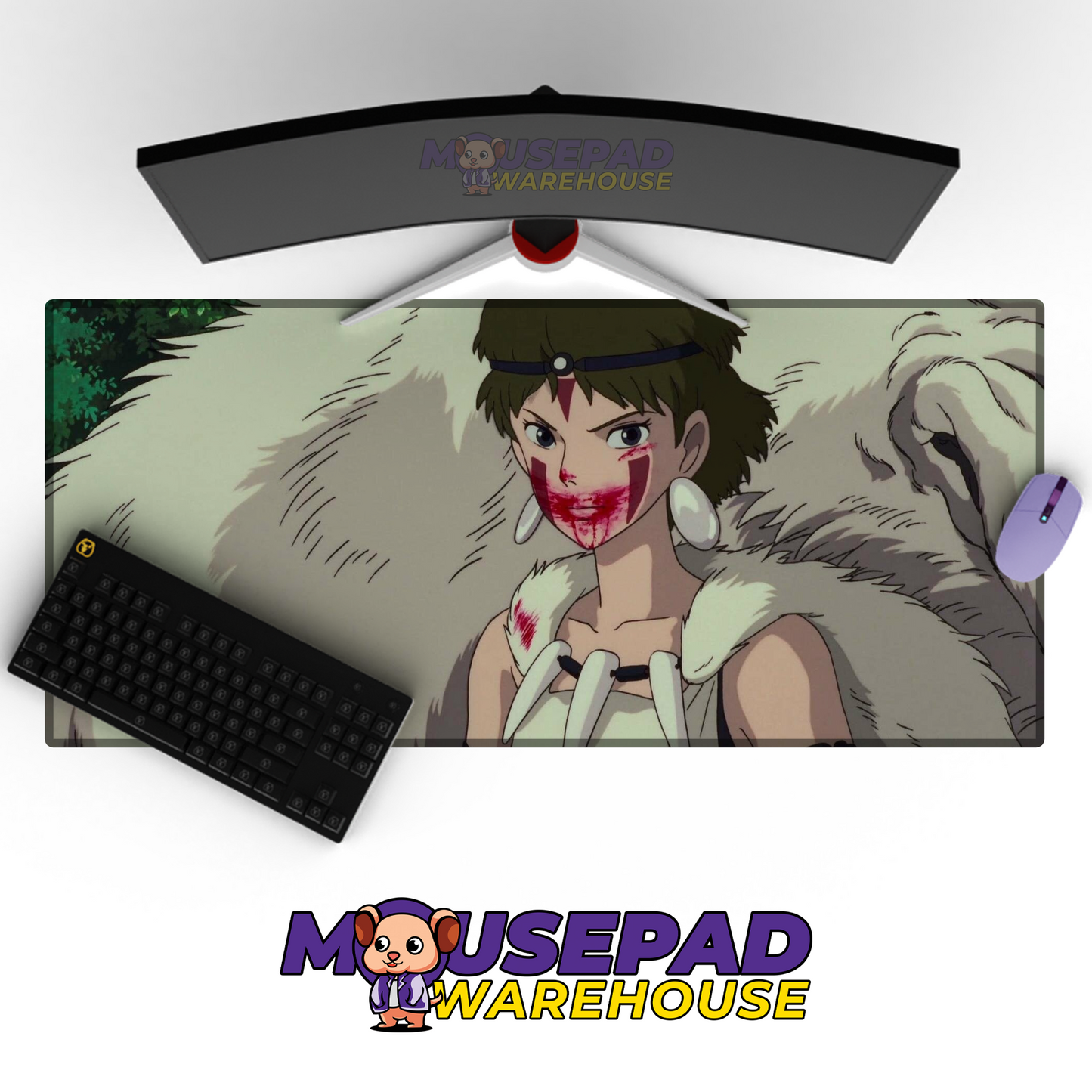 Princess Mononoke V19 Mousepad Mockup