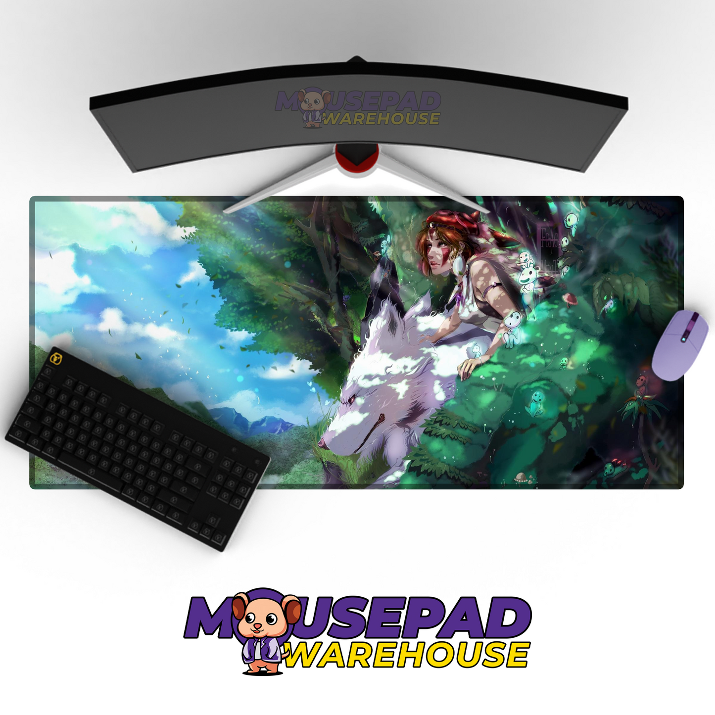 Princess Mononoke V20 Mousepad Mockup