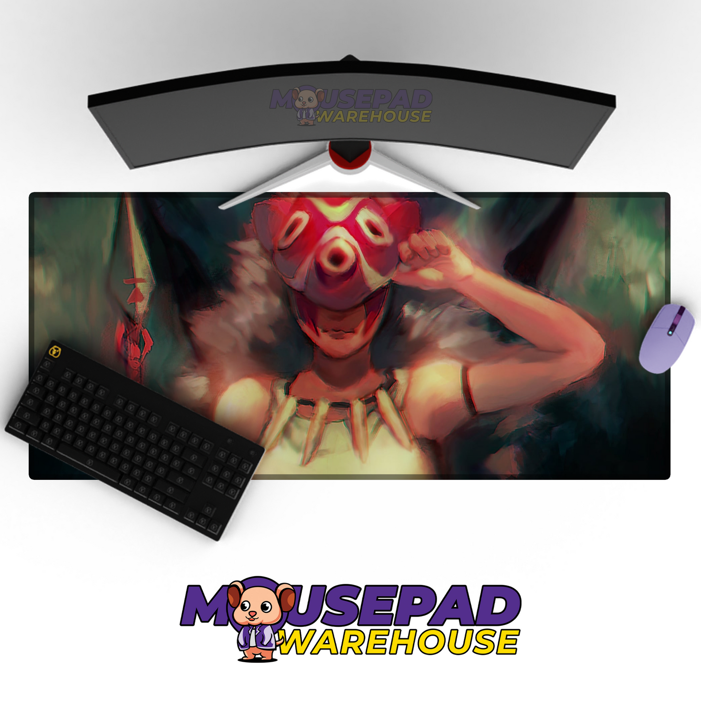 Princess Mononoke V21 Mousepad Mockup