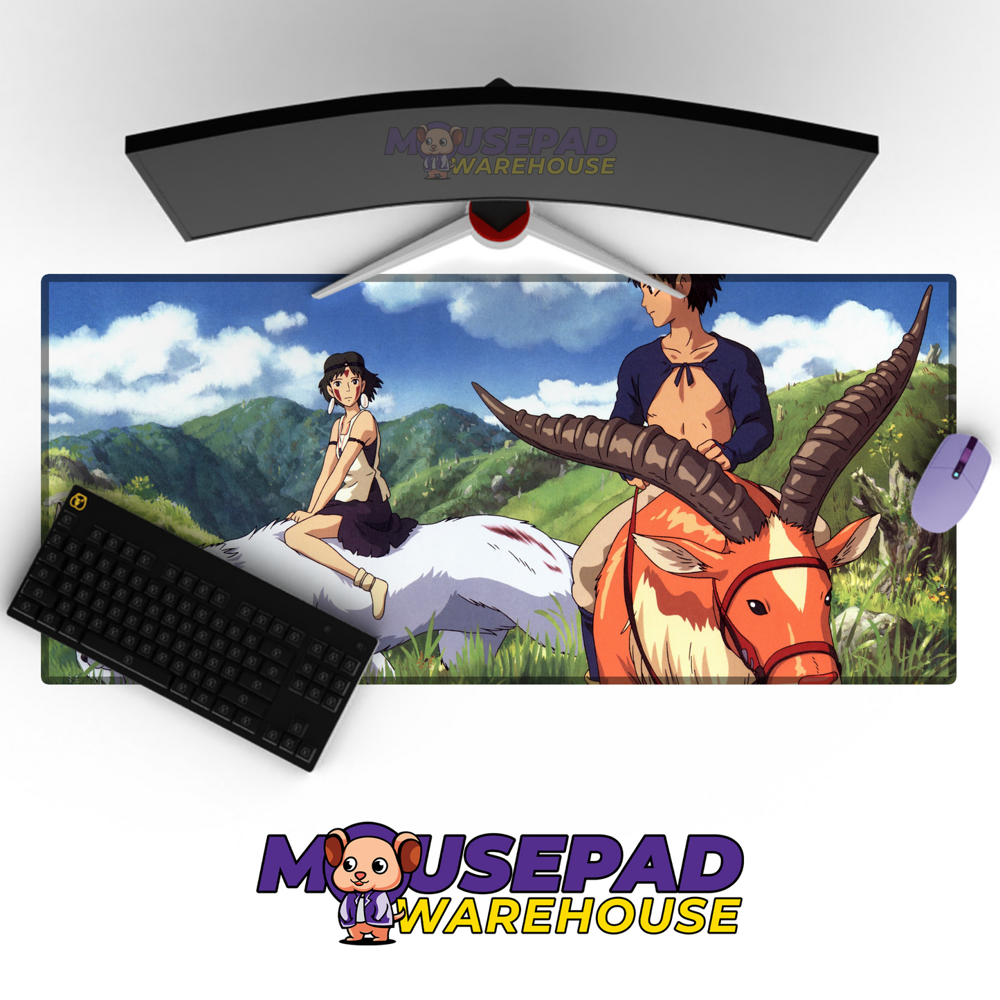 Princess Mononoke V23 Mousepad Mockup