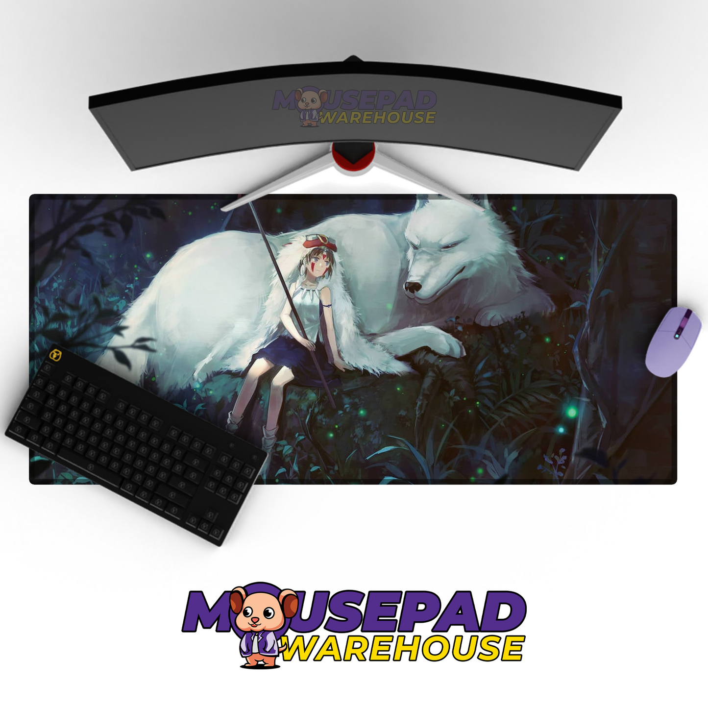Princess Mononoke V25 Mousepad Mockup