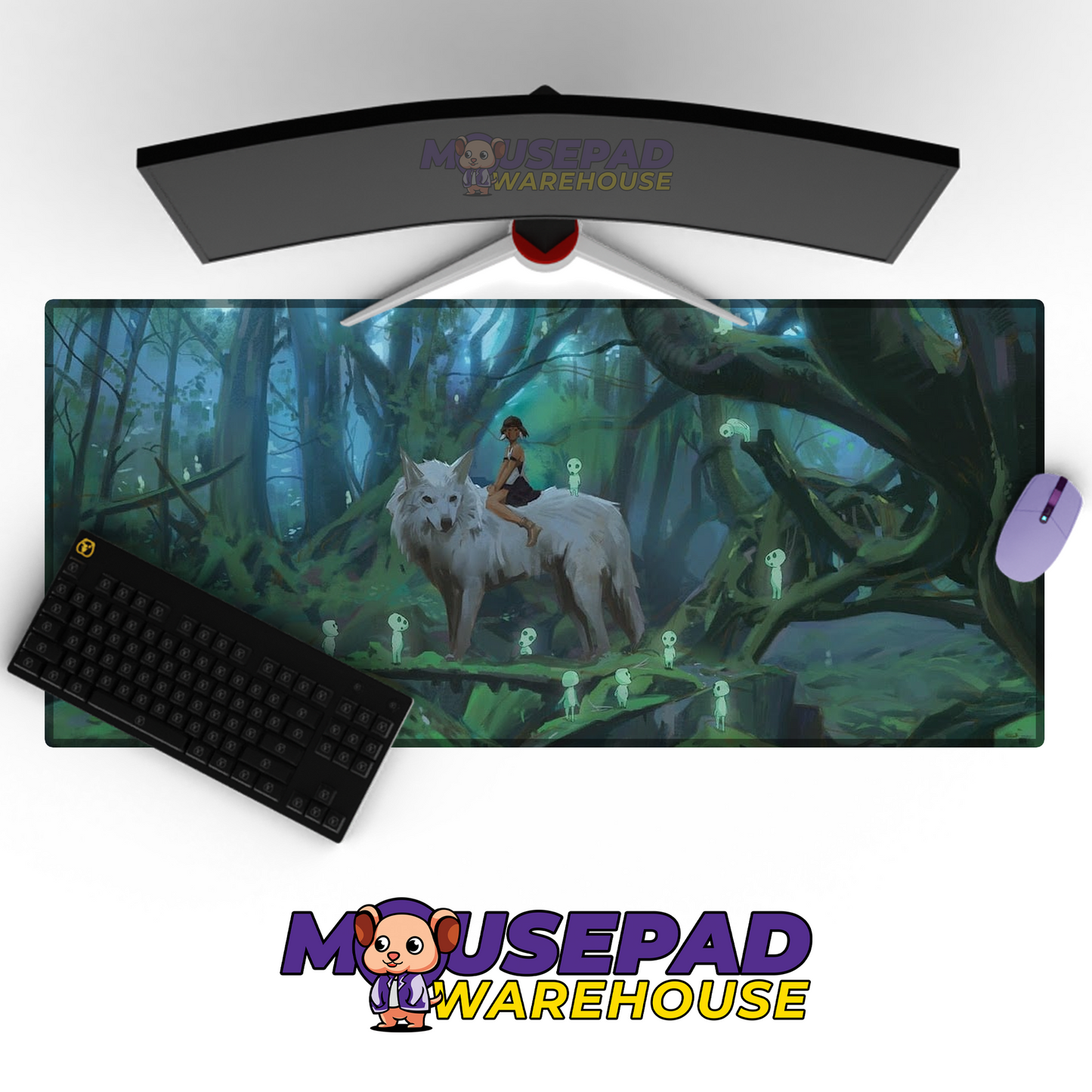 Princess Mononoke V28 Mousepad Mockup