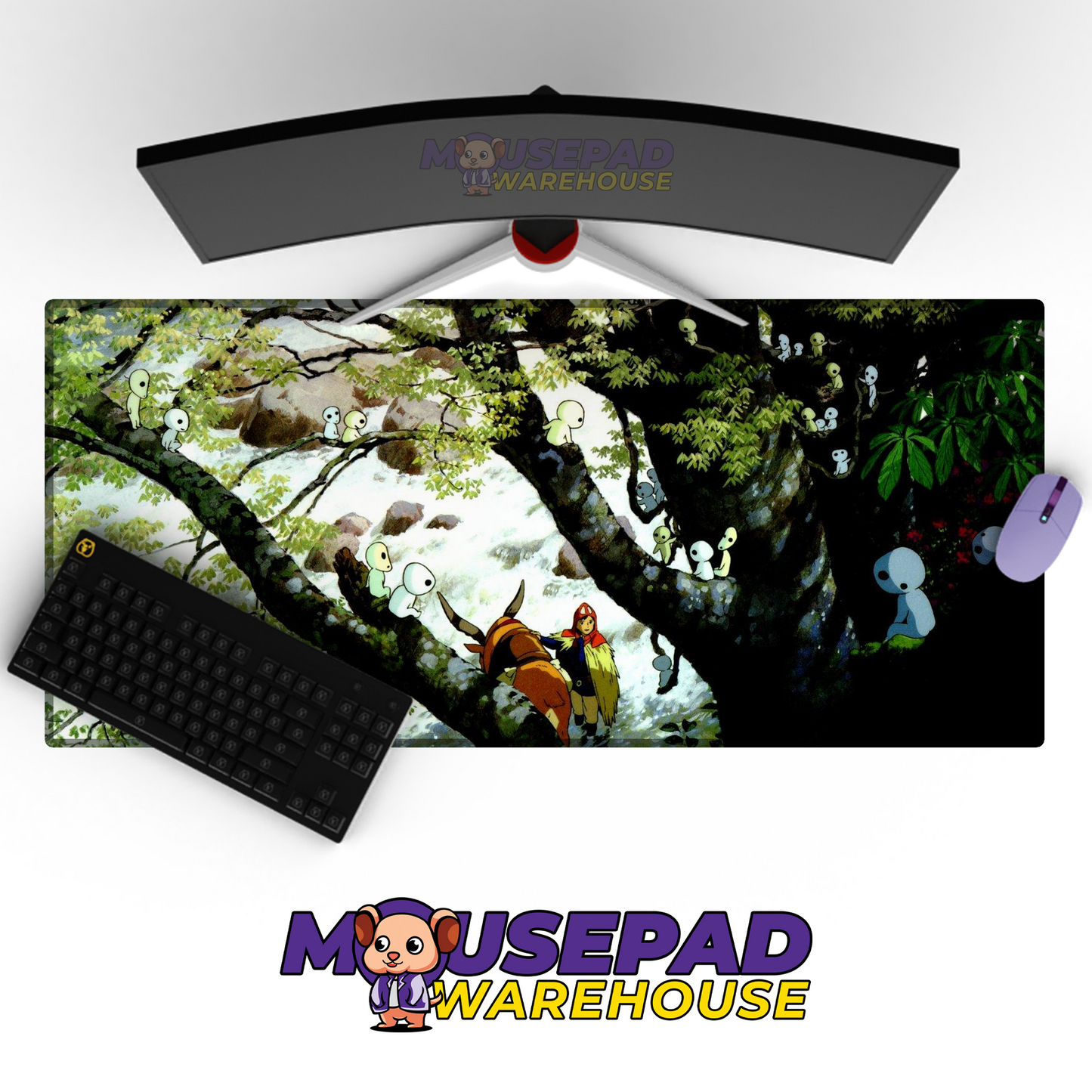Princess Mononoke V2 Mousepad Mockup